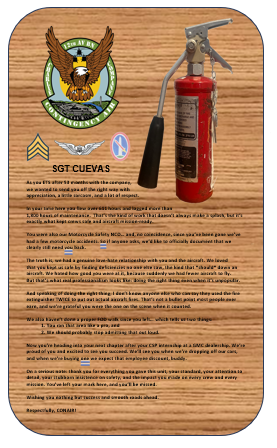 12TH AV BN Charlie Company Custom Plaque