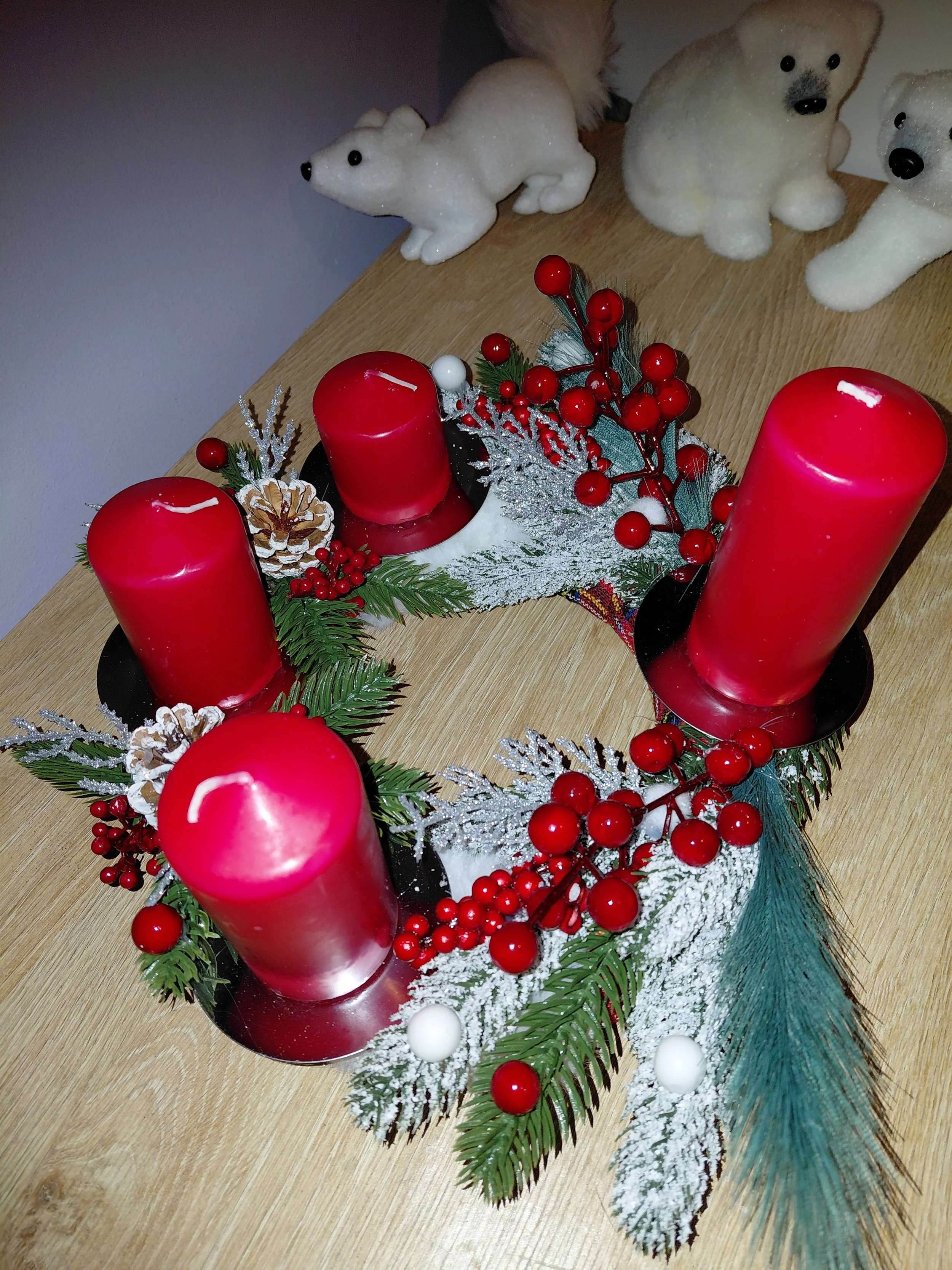 Advent table decoartion