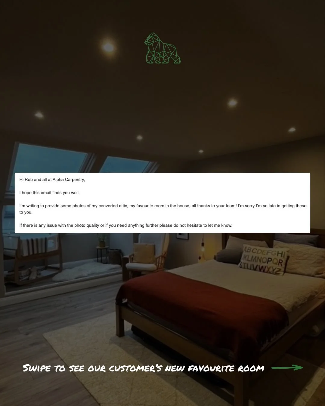 &ldquo;My favourite room in the house.&rdquo;

Feedback like this never gets old. 🙌

This attic conversion in Ratoath, Co. Meath was designed to turn unused space into a bright, functional room.

Featuring a quad-pack roof window for lots of natural