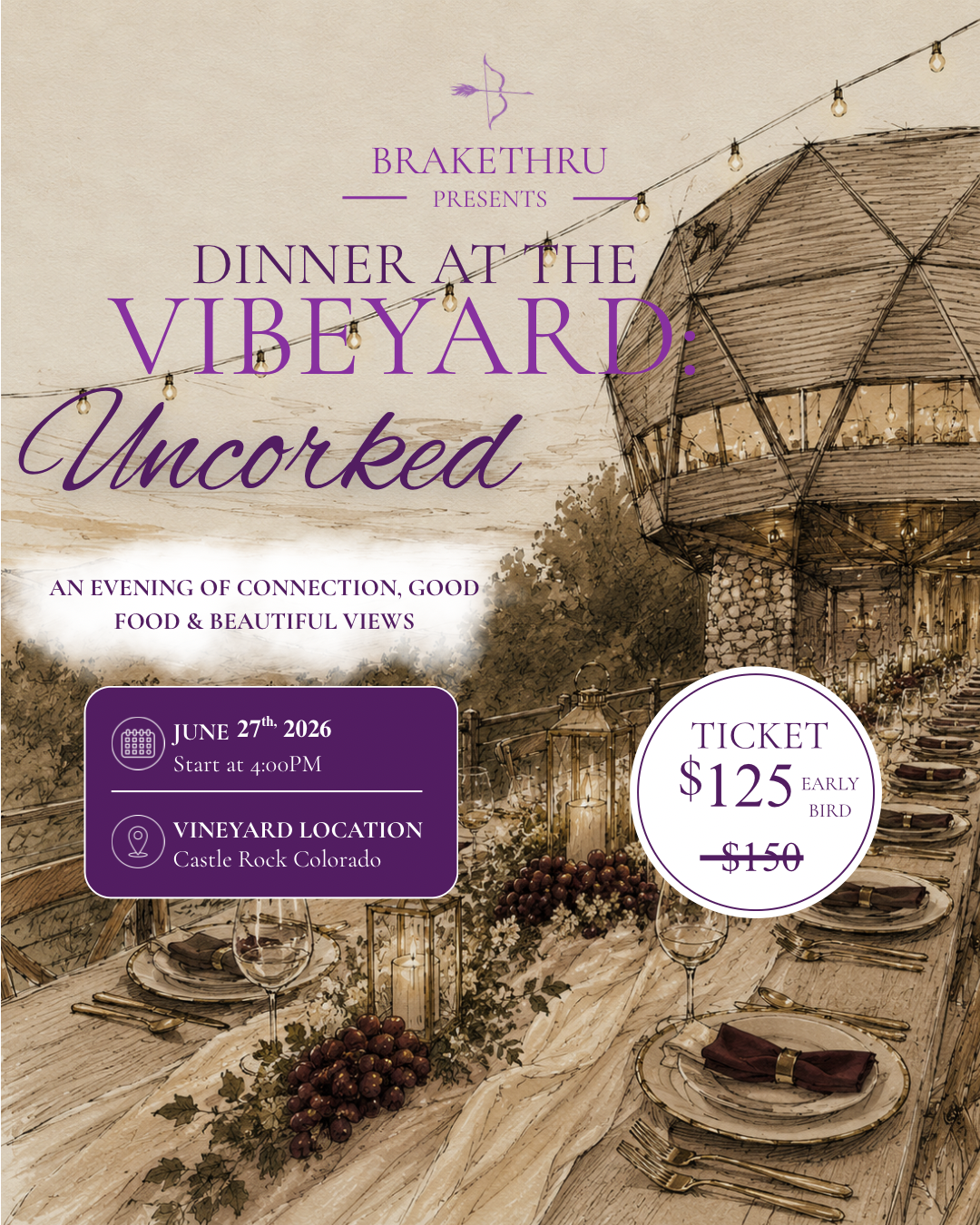 Dinner at the Vibeyard : Uncorked ✿