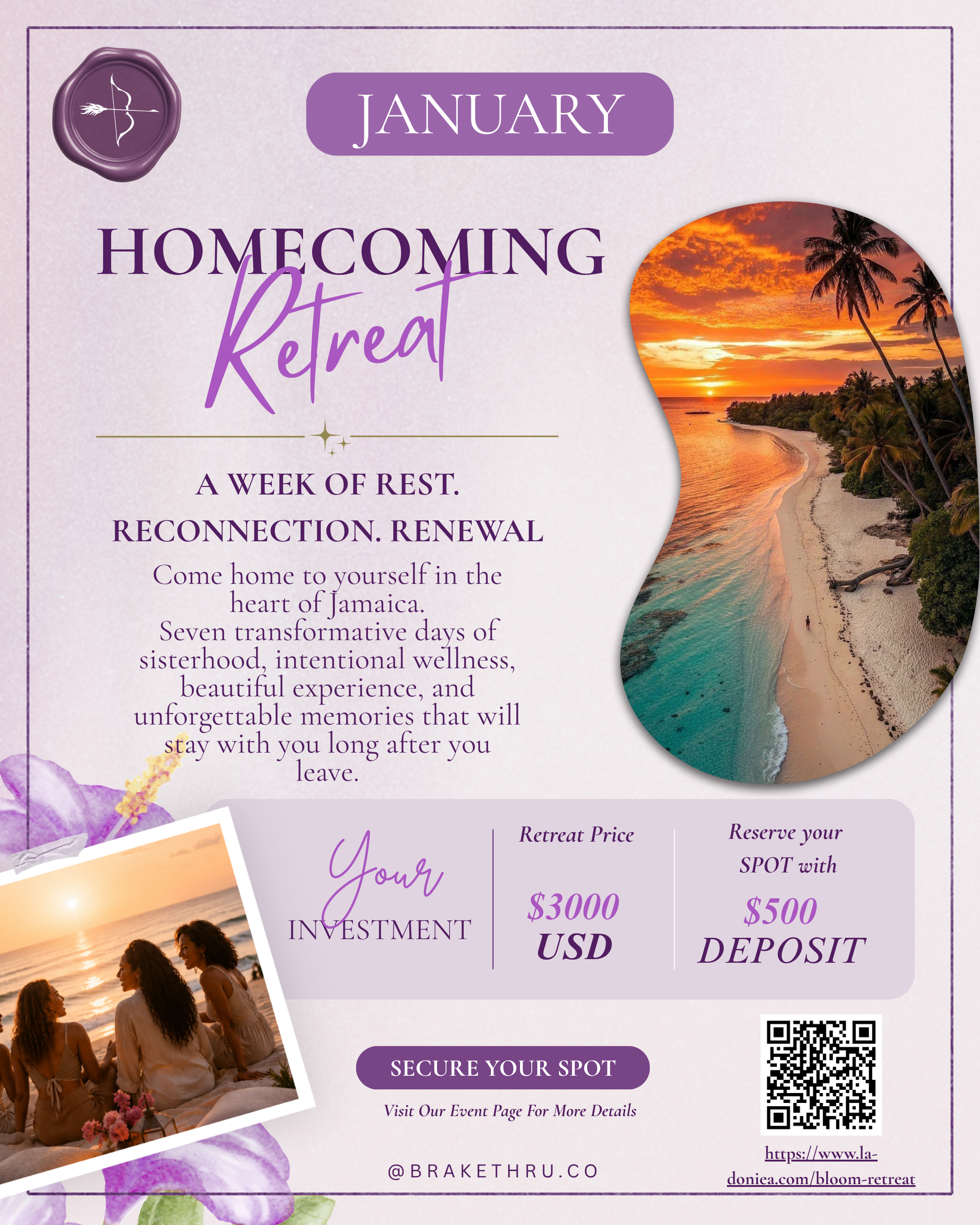 Brakethru Homecoming Retreat 2027 (Deposit)