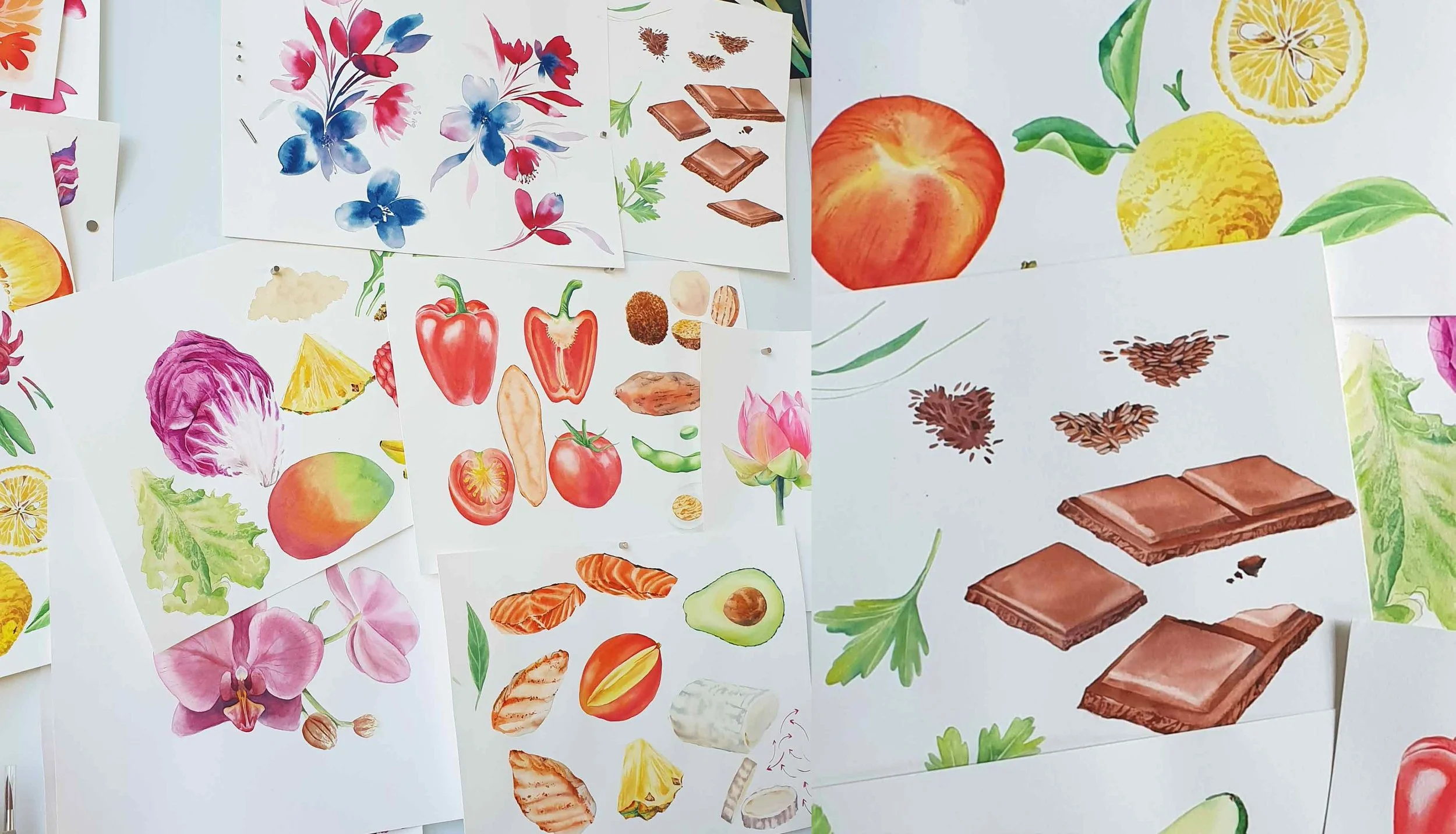 Food Illustration für Verpackungsdesign – Aquarell Illustrationen für moderne Food Brands