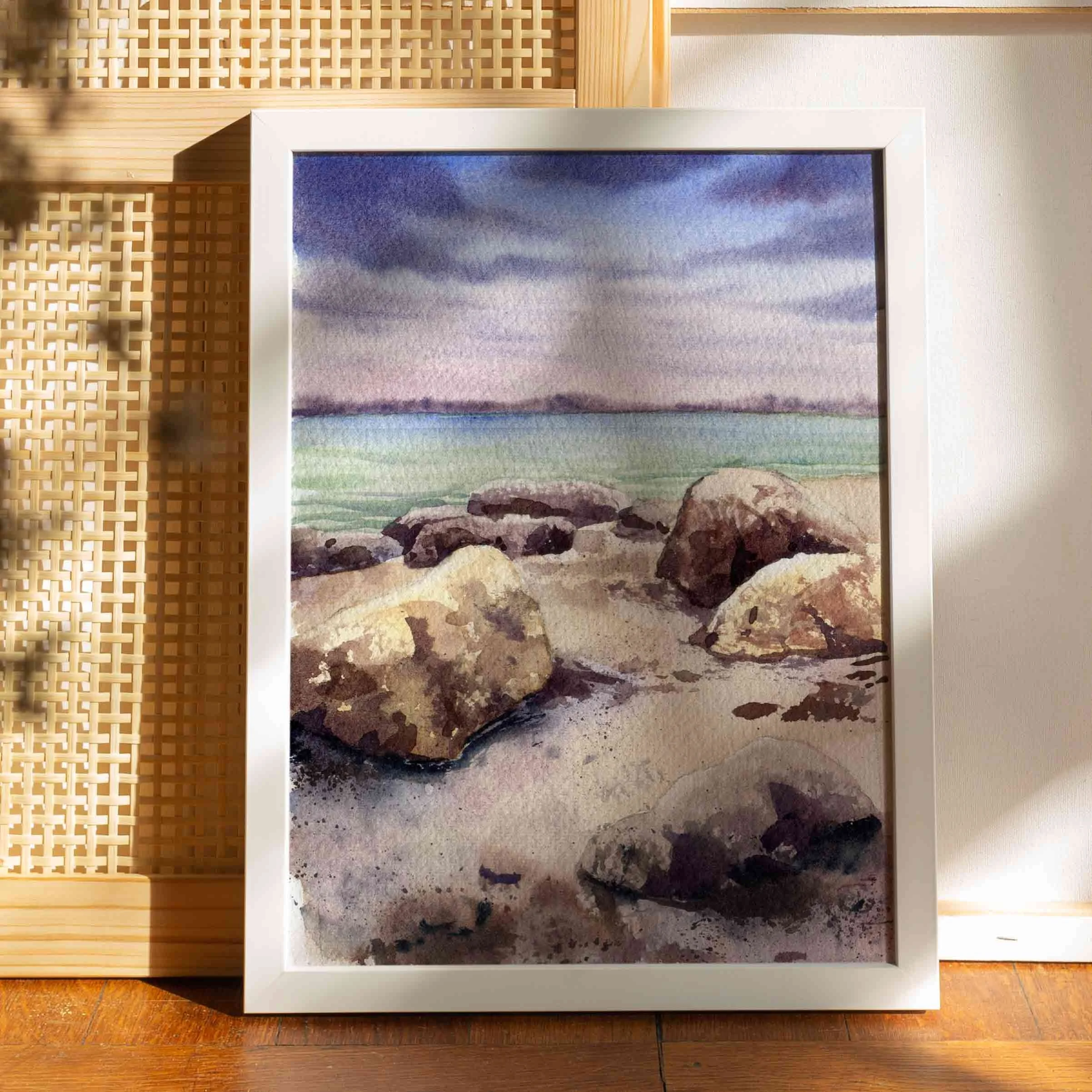Sanfte Briese, 14 x 9 cm, Passepartout 24 x 18cm