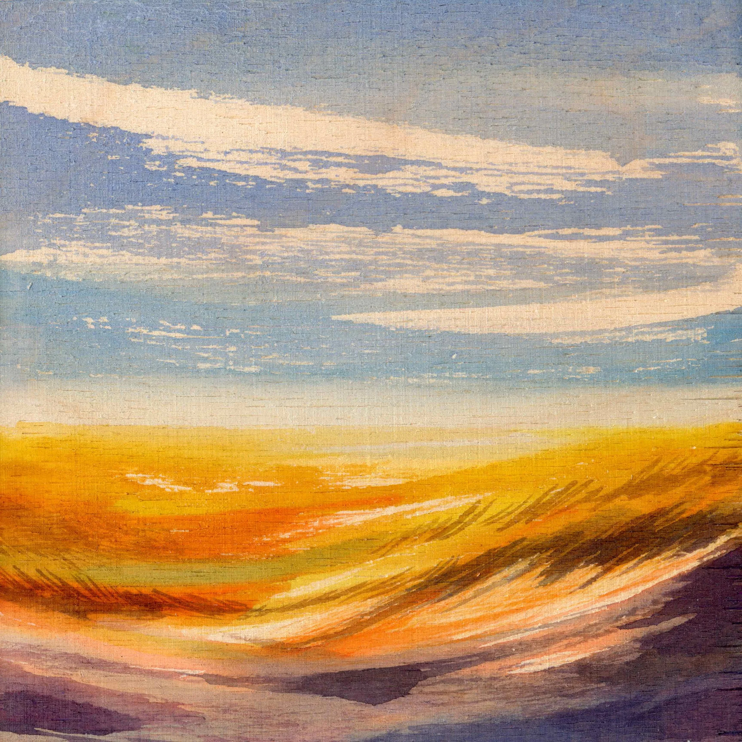 Weit Innen II, 15 x 15 cm Aquarell auf Holz VERFÜGBAR