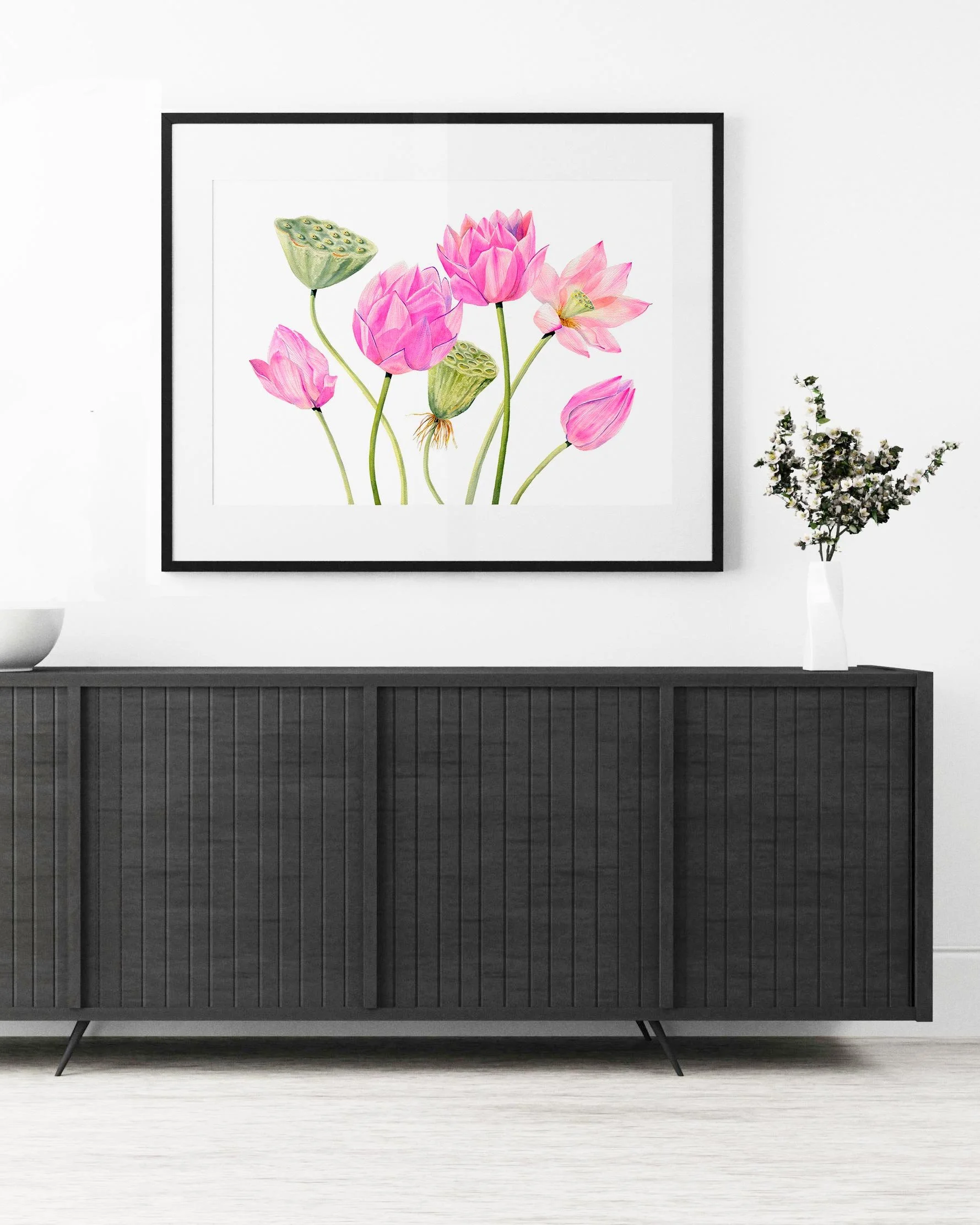 Lotusblüten 46 x 61 cm