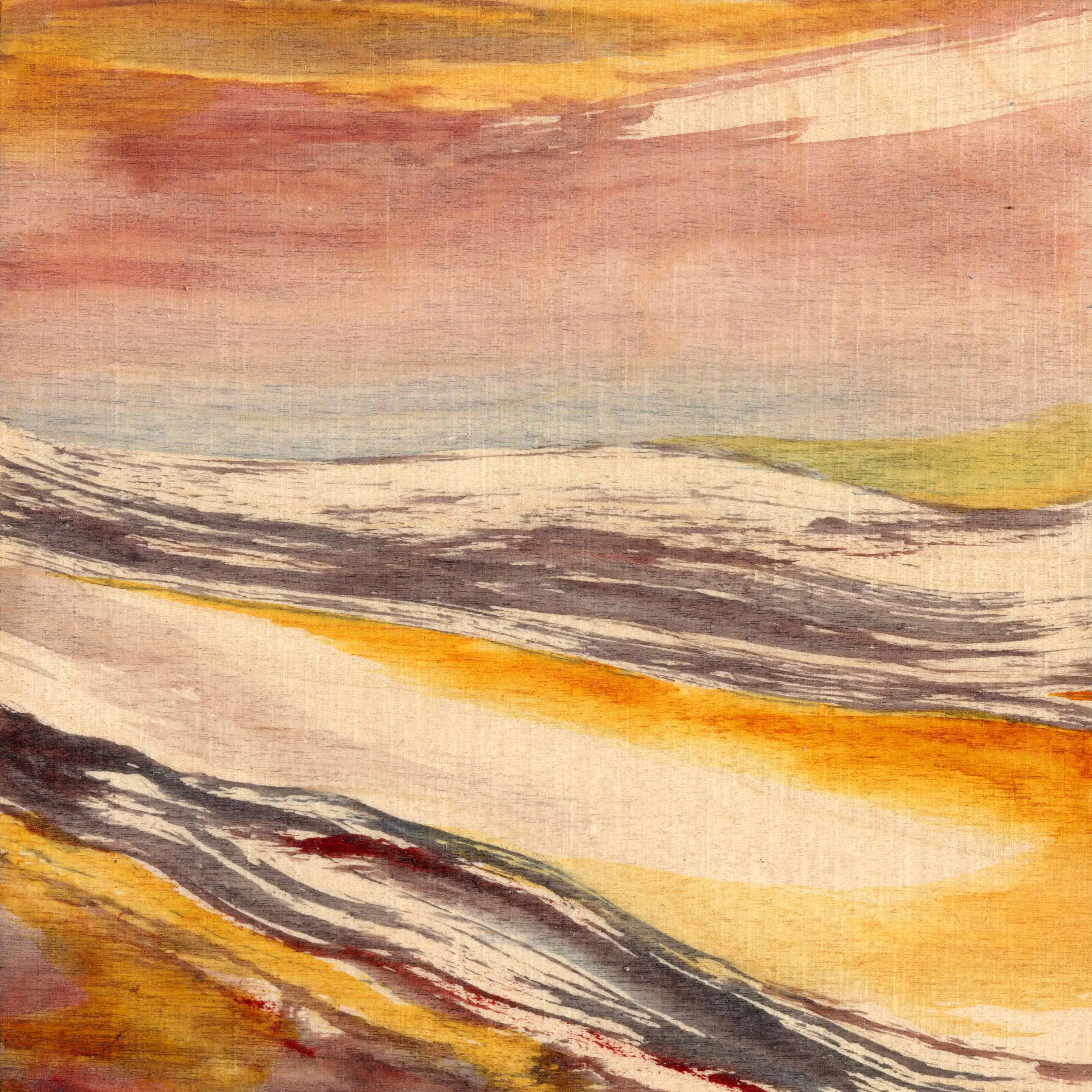 Weit Innen III, 15 x 15 cm Aquarell auf Holz VERFÜGBAR