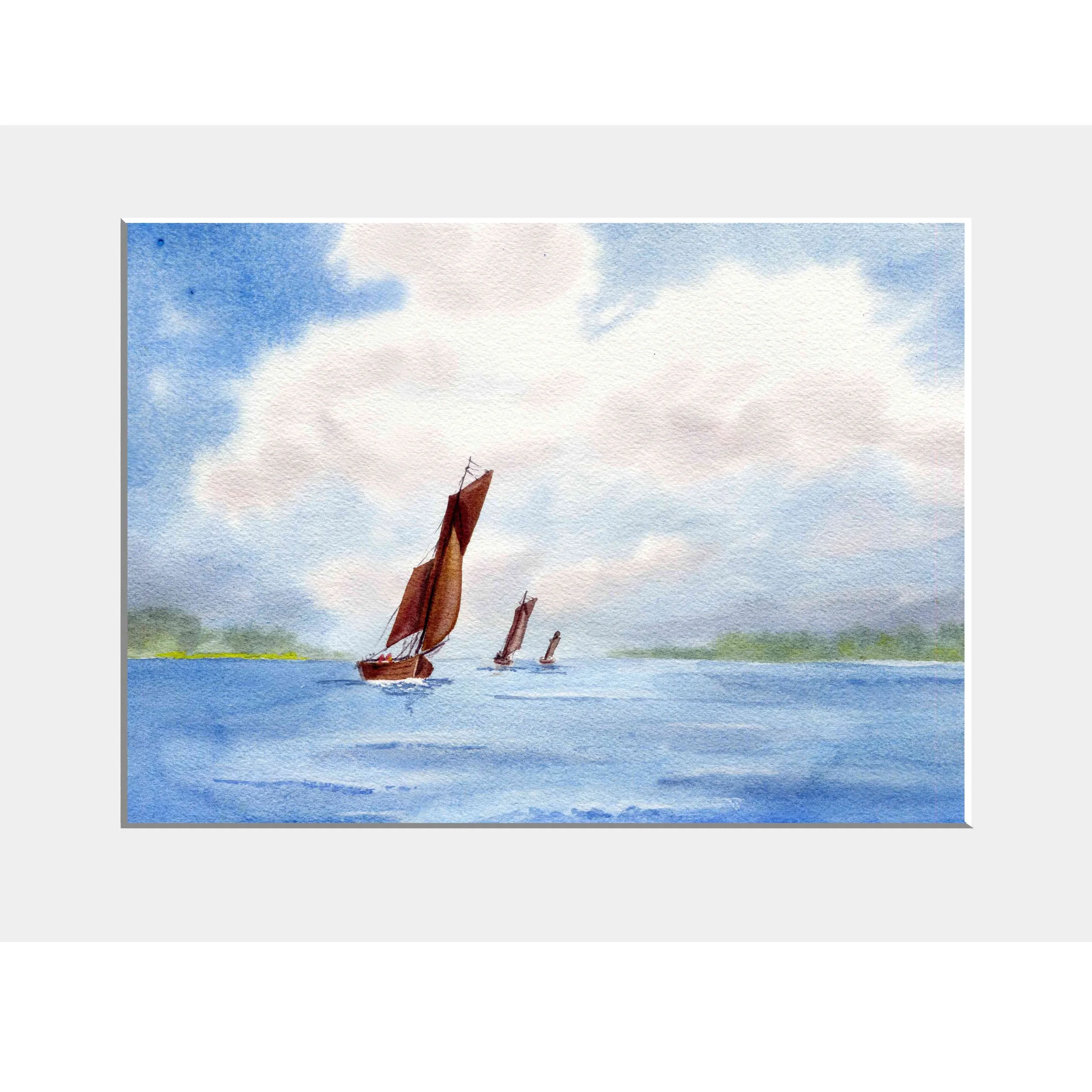 Zeesboote Sommersegeln - VERKAUFT