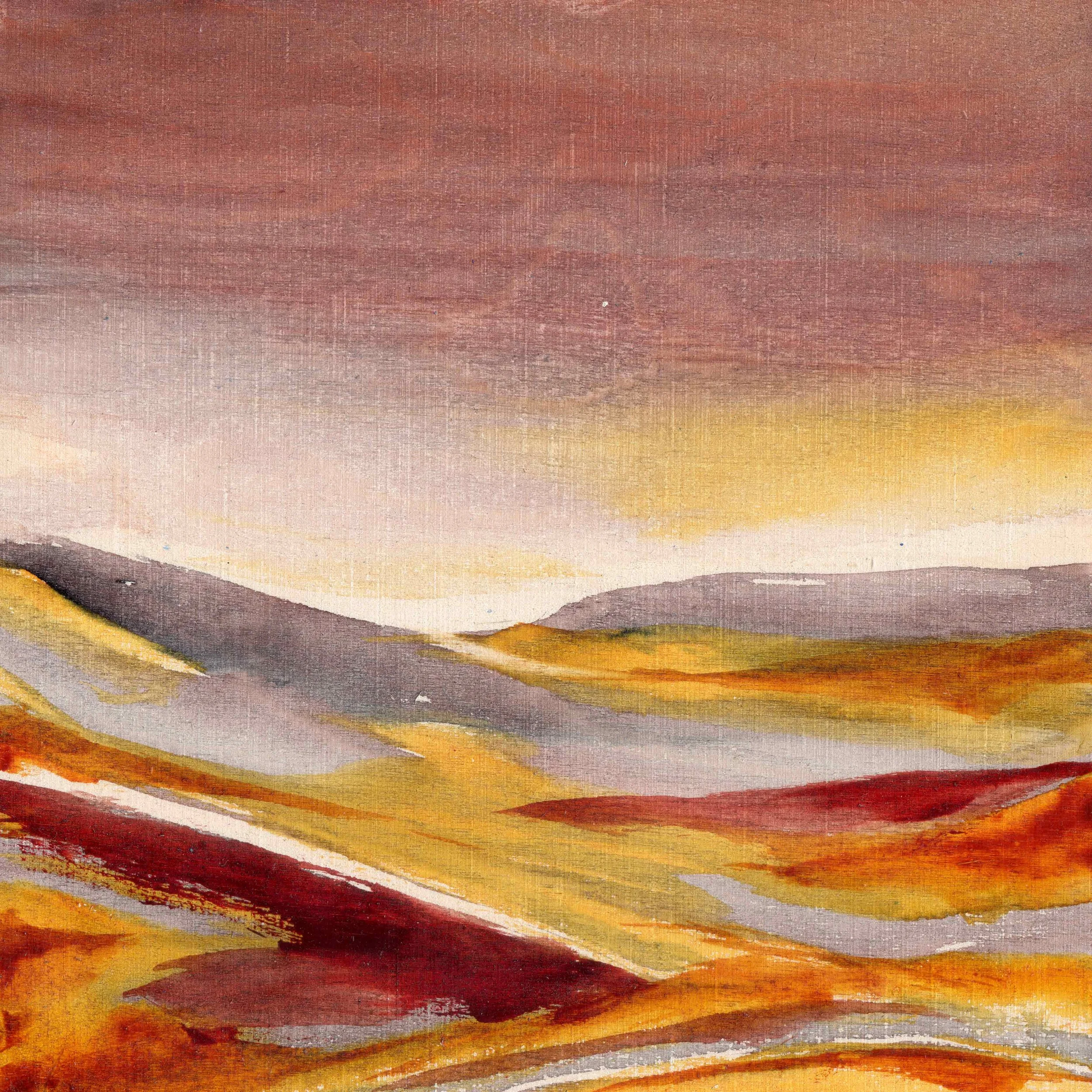 Weit Innen IV, 15 x 15 cm Aquarell auf Holz VERFÜGBAR