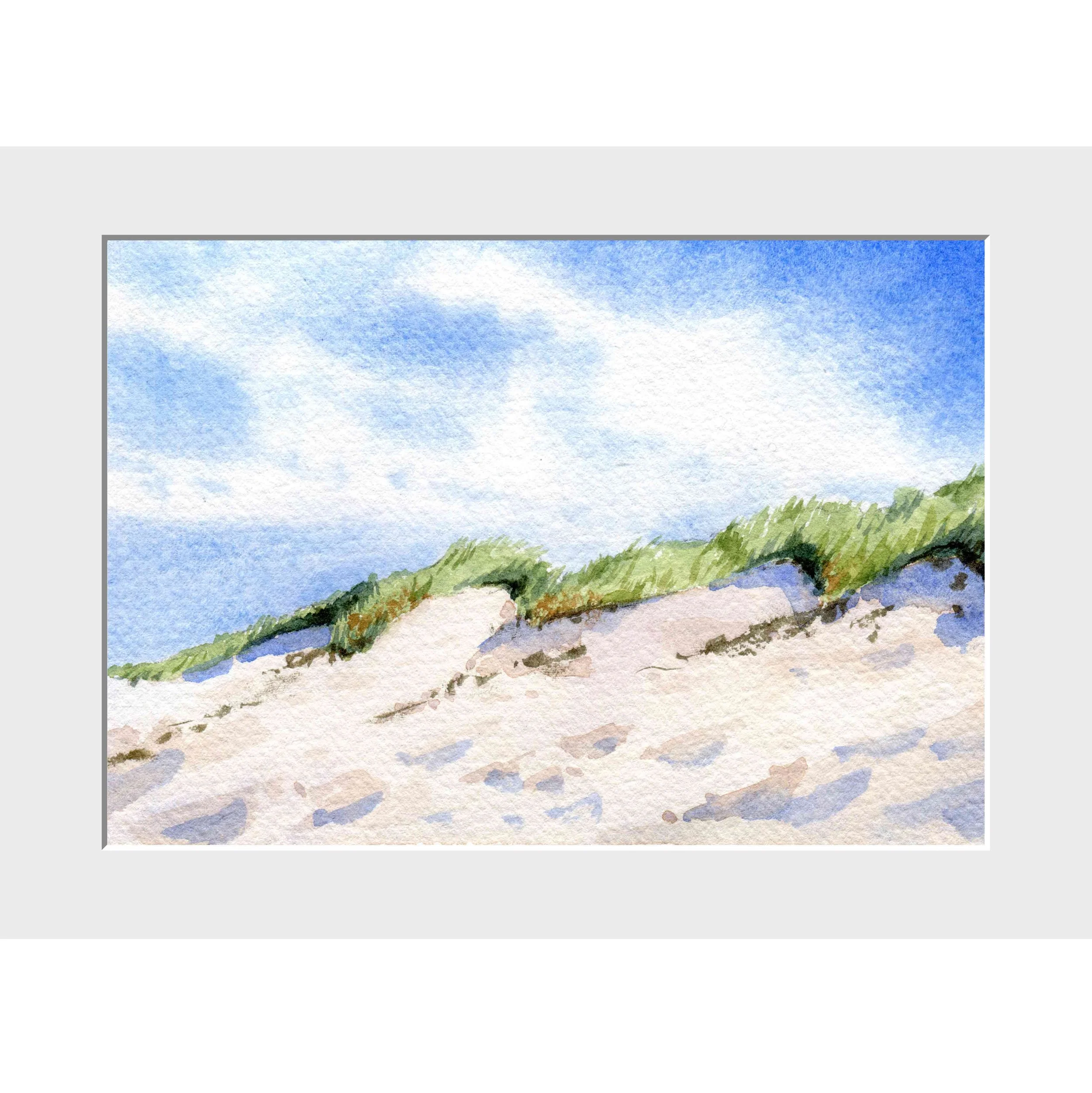 Sanfte Briese, 9 x 14cm, Passepartout 18 x 24cm