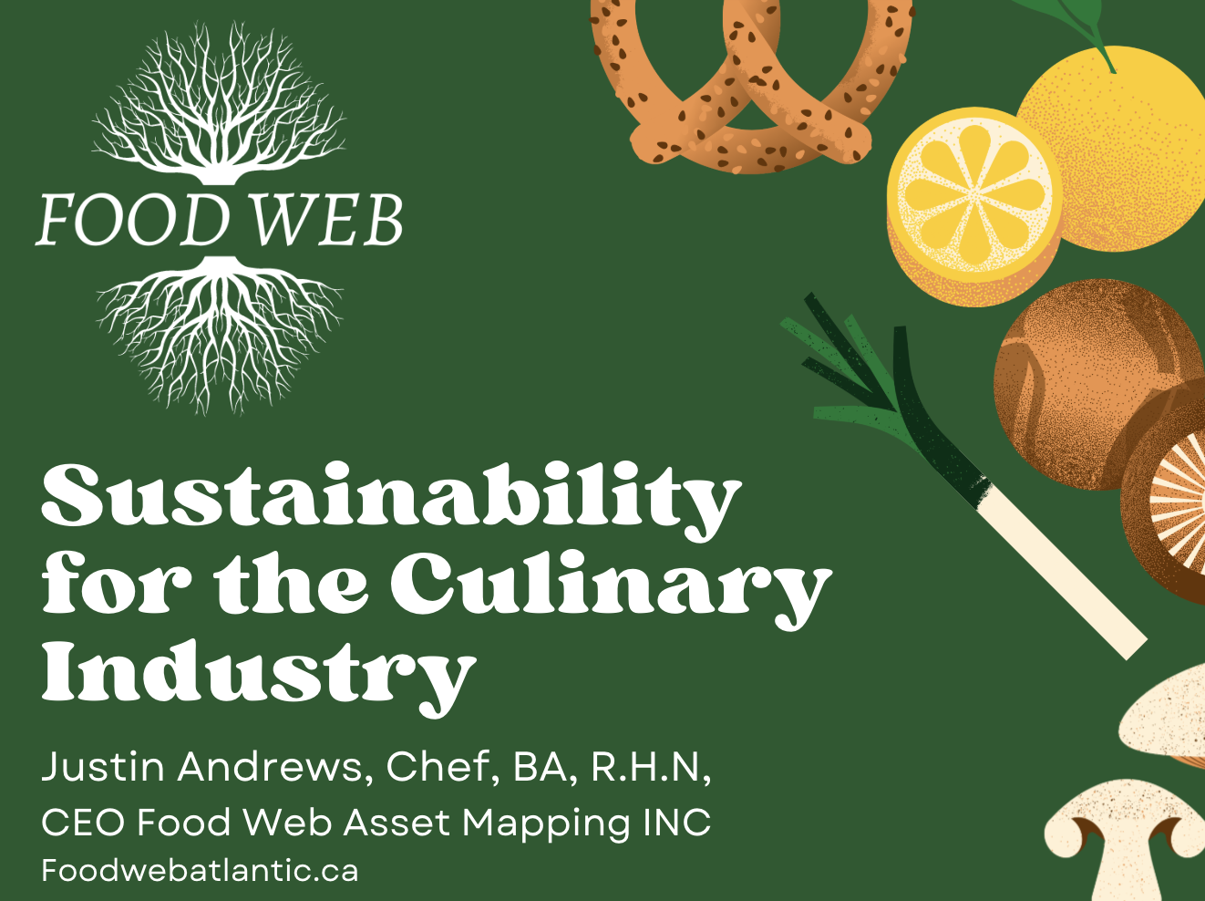 Cover image of presentation on Sustainability for the Culinary Industry