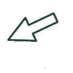 White arrow pointing downward on a dark green background