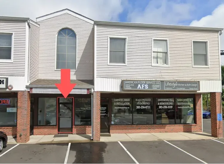 170 Post Road, Suite 209, Fairfield, CT entrance for Remember Whenever office.