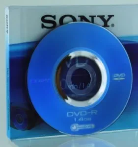 Sony Mini DVD-R 1.4GB disc in original packaging, the small camcorder discs that require specialized equipment to convert to digital.