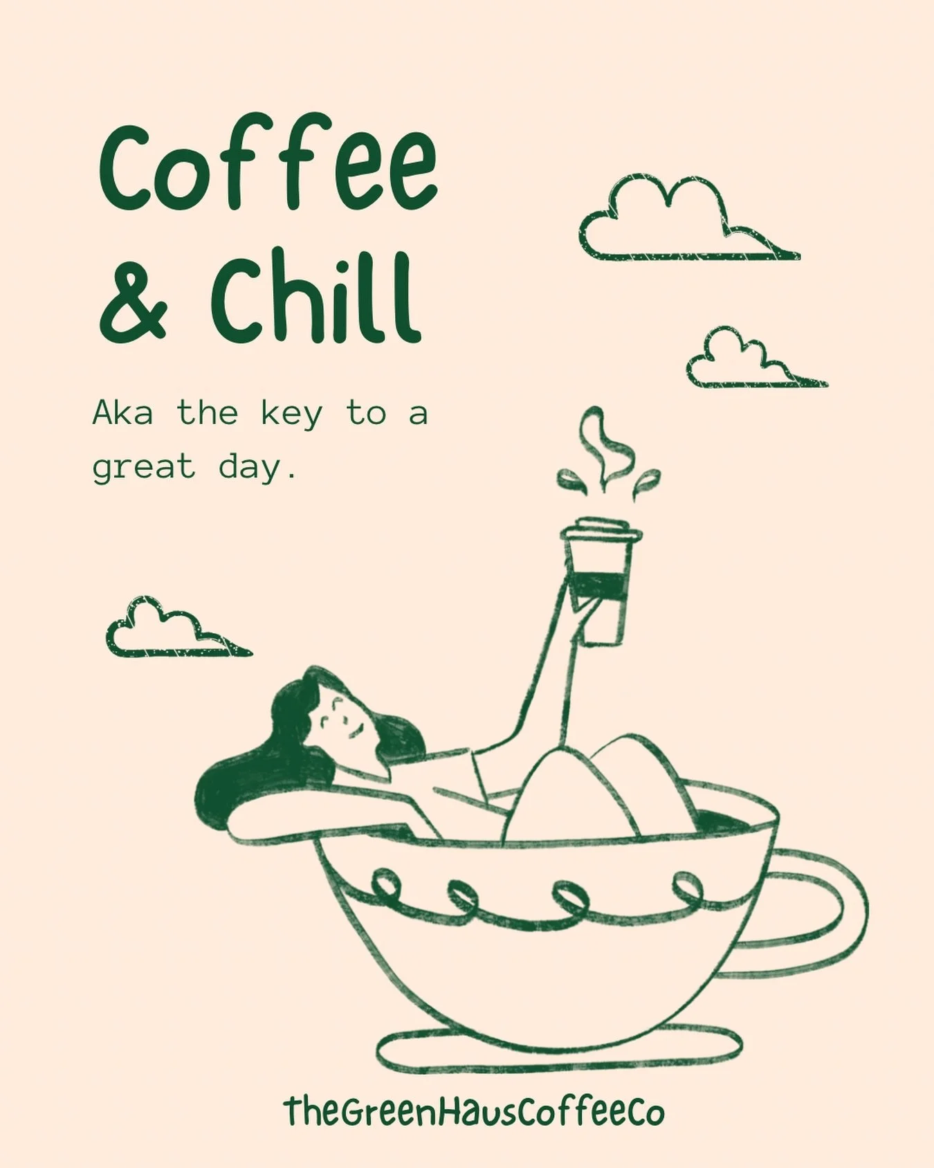 A great day usually starts with the same things

Great coffee &amp; chill vibes ☕️🤎

#coffee #espresso #thegreenhauscoffeeco