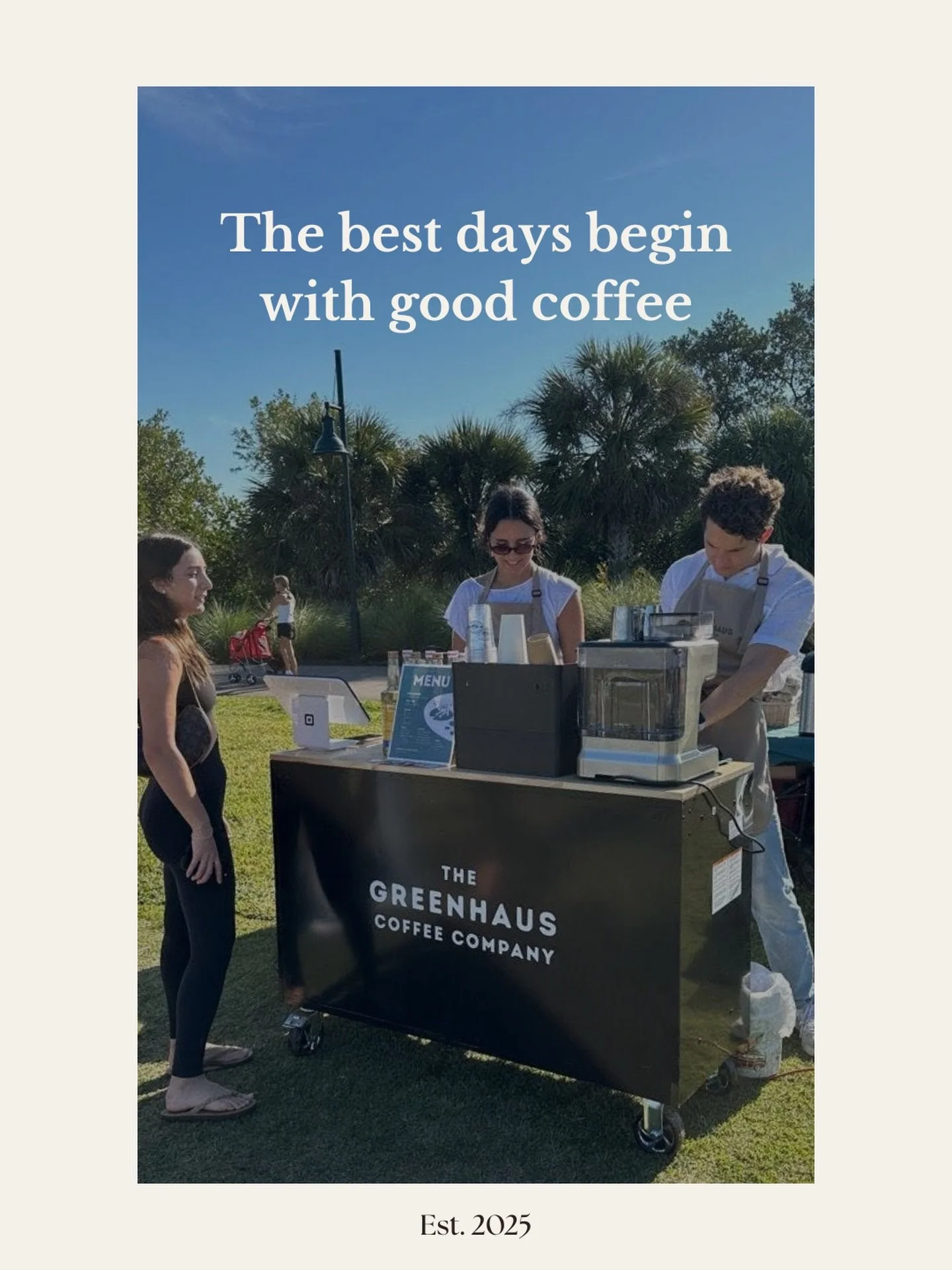 The best days begin with good coffee

we just make sure it&rsquo;s a really good one ☕️

#thegreenhauscoffeeco #coffee #naplescoffee #coffeecart #naplesflorida