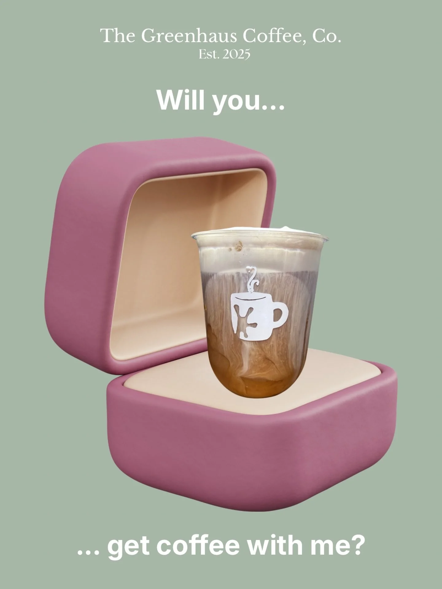 Will you&hellip; ☕️
&hellip;get coffee with me?

I mean&hellip; that&rsquo;s one way to get a yes.

The GreenHaus Coffee Co.

#coffee #naplescoffee #coffeecart #naplescoffeecart #espresso