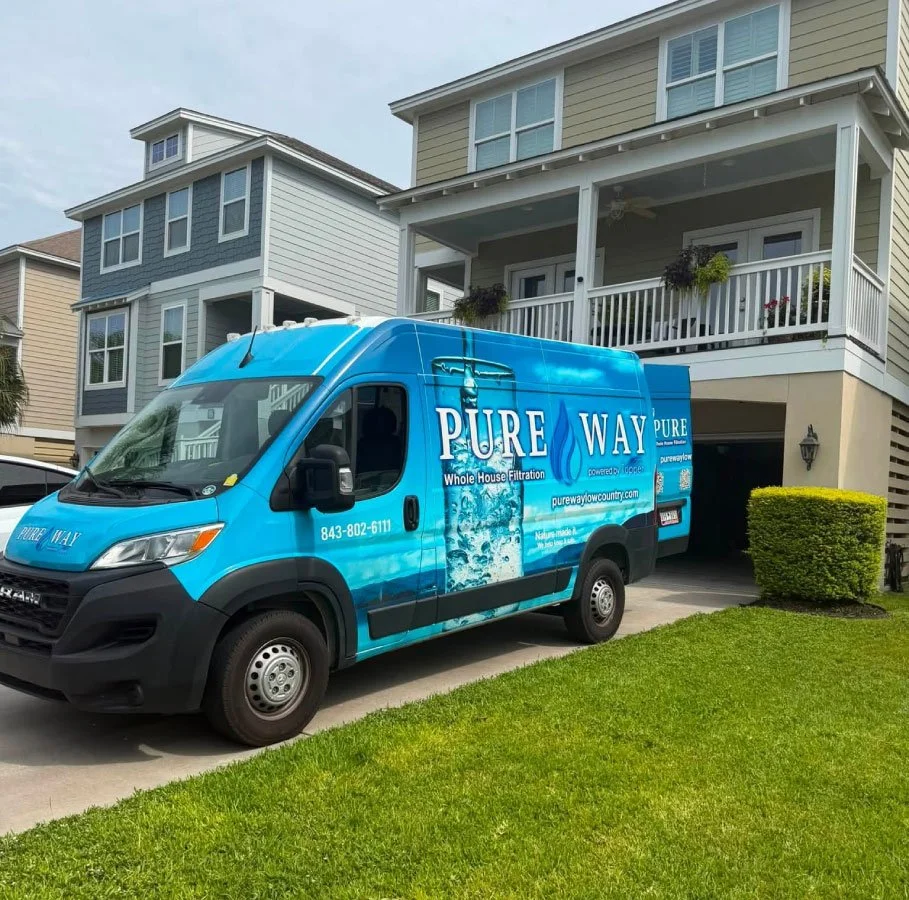 Pure Way Van at Jobsite