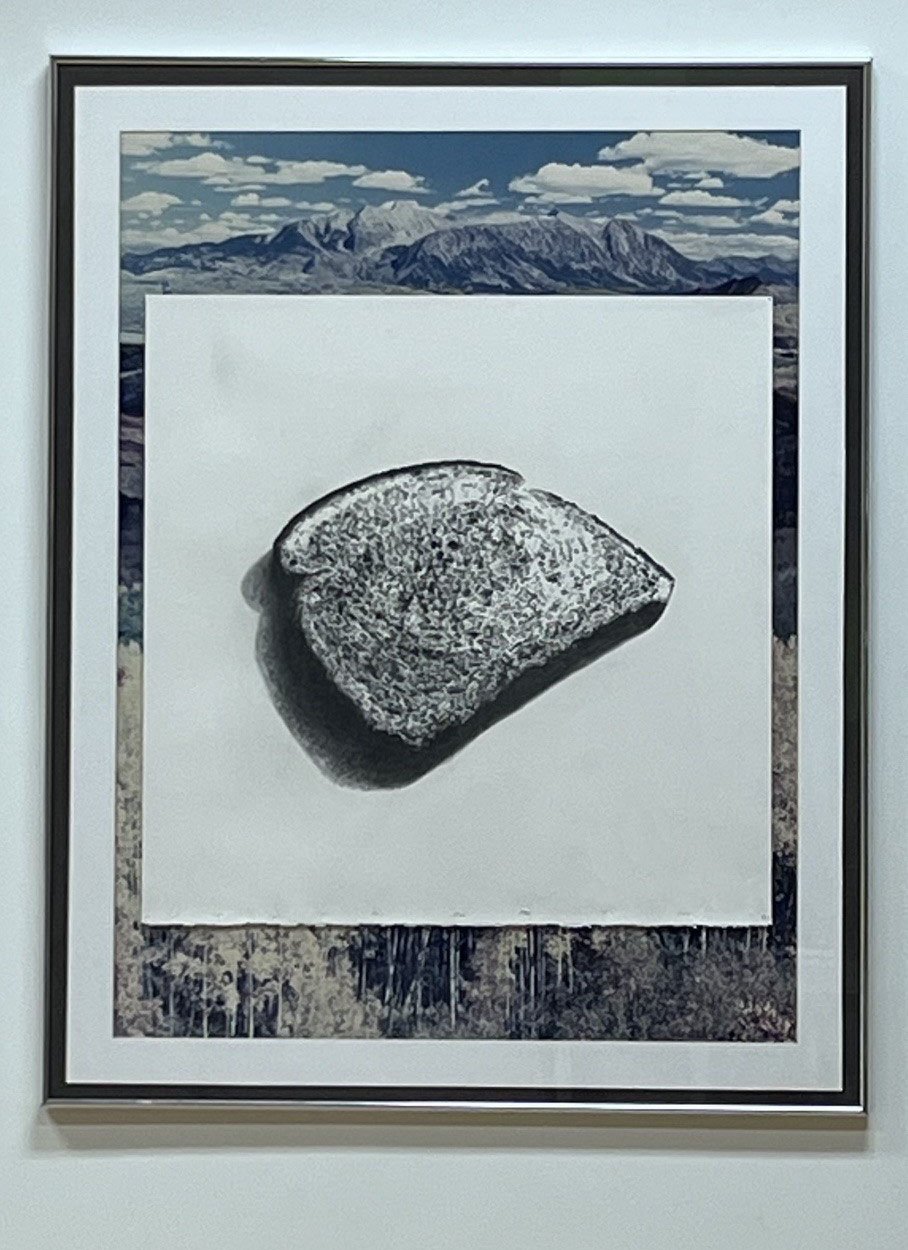 Steven Bankhead,
Toast,
Graphite on paper, found frame, matboard,
46 x 36 x 1,
2026
