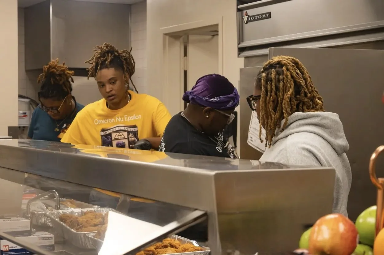 Four different Greek Organizations came together for one common goal: prepare, cook and serve a Thanksgiving Feast for all of the women and children at The Salvation Army of Memphis & The Mid-South’s Purdue Center of Hope!!