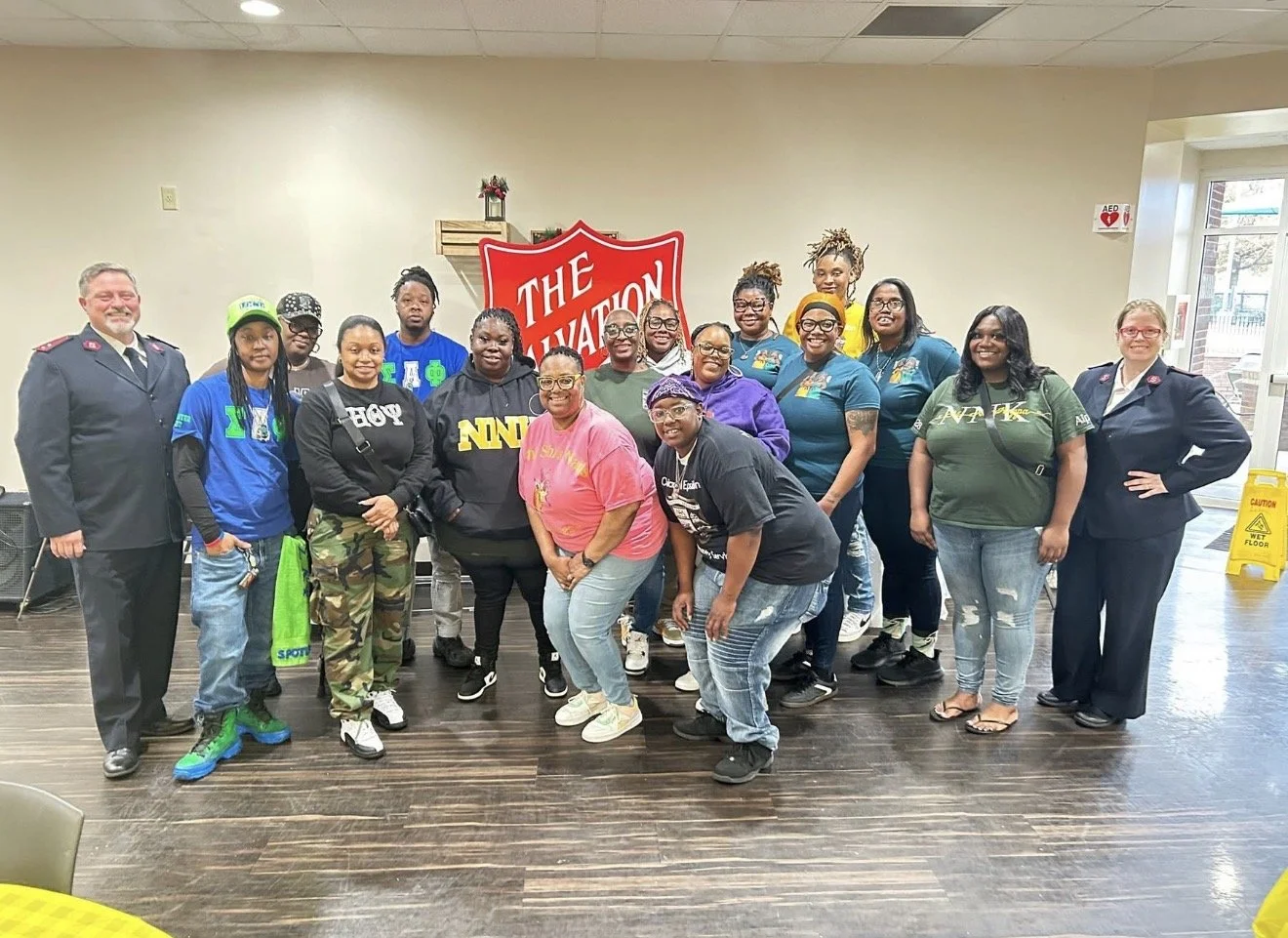 Four different Greek Organizations came together for one common goal: prepare, cook and serve a Thanksgiving Feast for all of the women and children at The Salvation Army of Memphis & The Mid-South’s Purdue Center of Hope!!