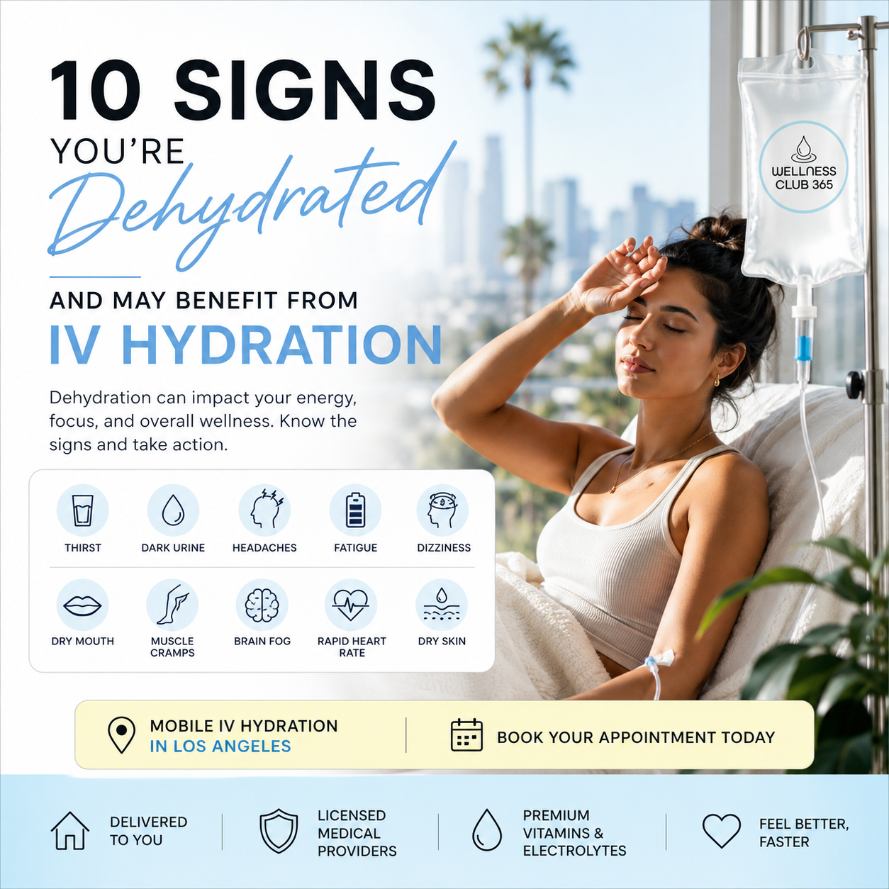 10 Signs You're Dehydrated and May Benefit From IV Hydration