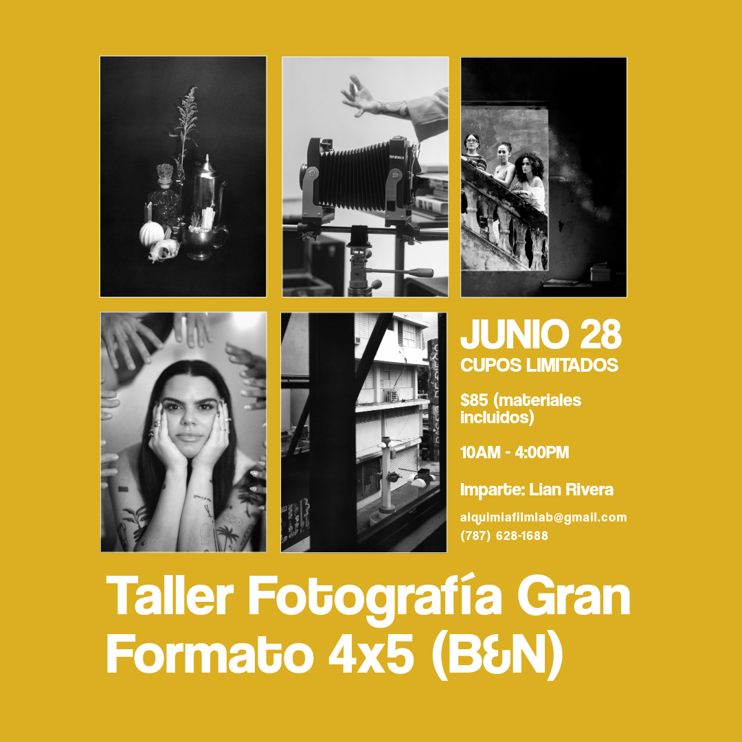 Taller: Fotografía Gran Formato 4x5 (B&N)