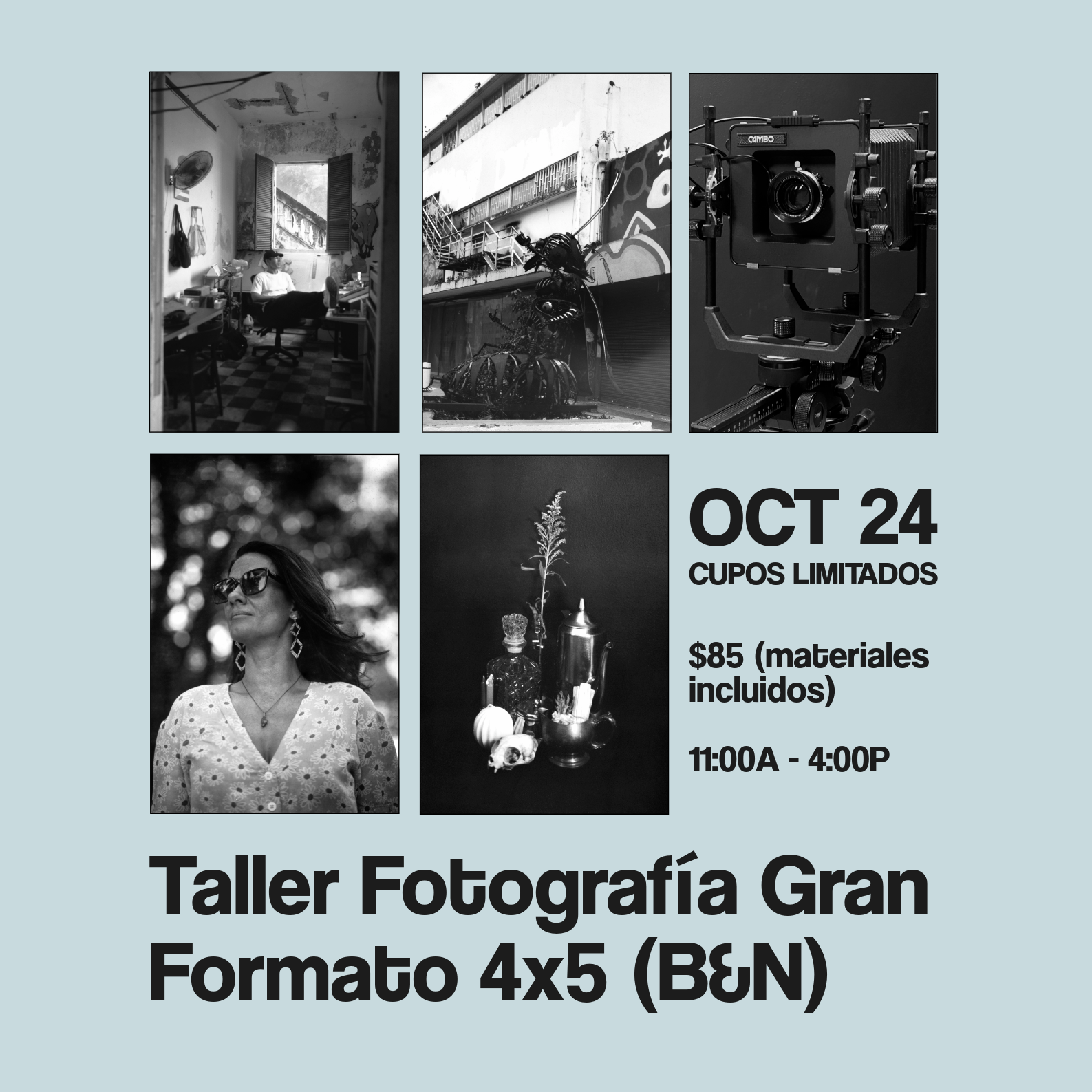 Taller: Fotografía Gran Formato 4x5 (B&N)