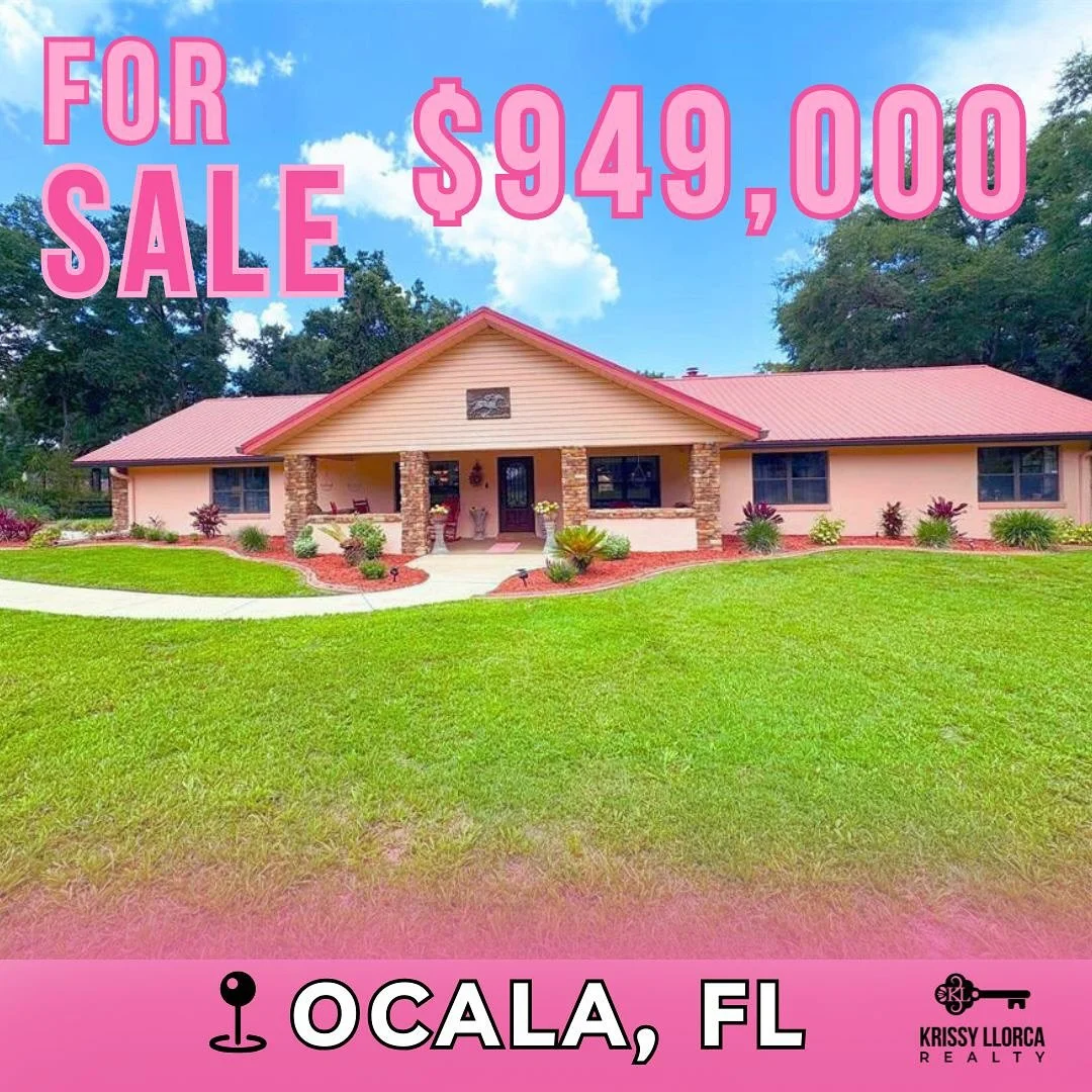 🌴 Luxurious Ocala Retreat on 3+ Acres | $949,000

Welcome to your private paradise in Ocala, FL! This expansive 5-bed, 3.5-bath estate offers 3,200 sq ft of living space in the main house, a detached guest house + workshop, and an entertainer&rsquo;