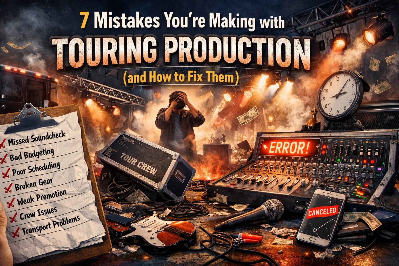 7 Mistakes You’re Making with Touring Production (and How to Fix Them)