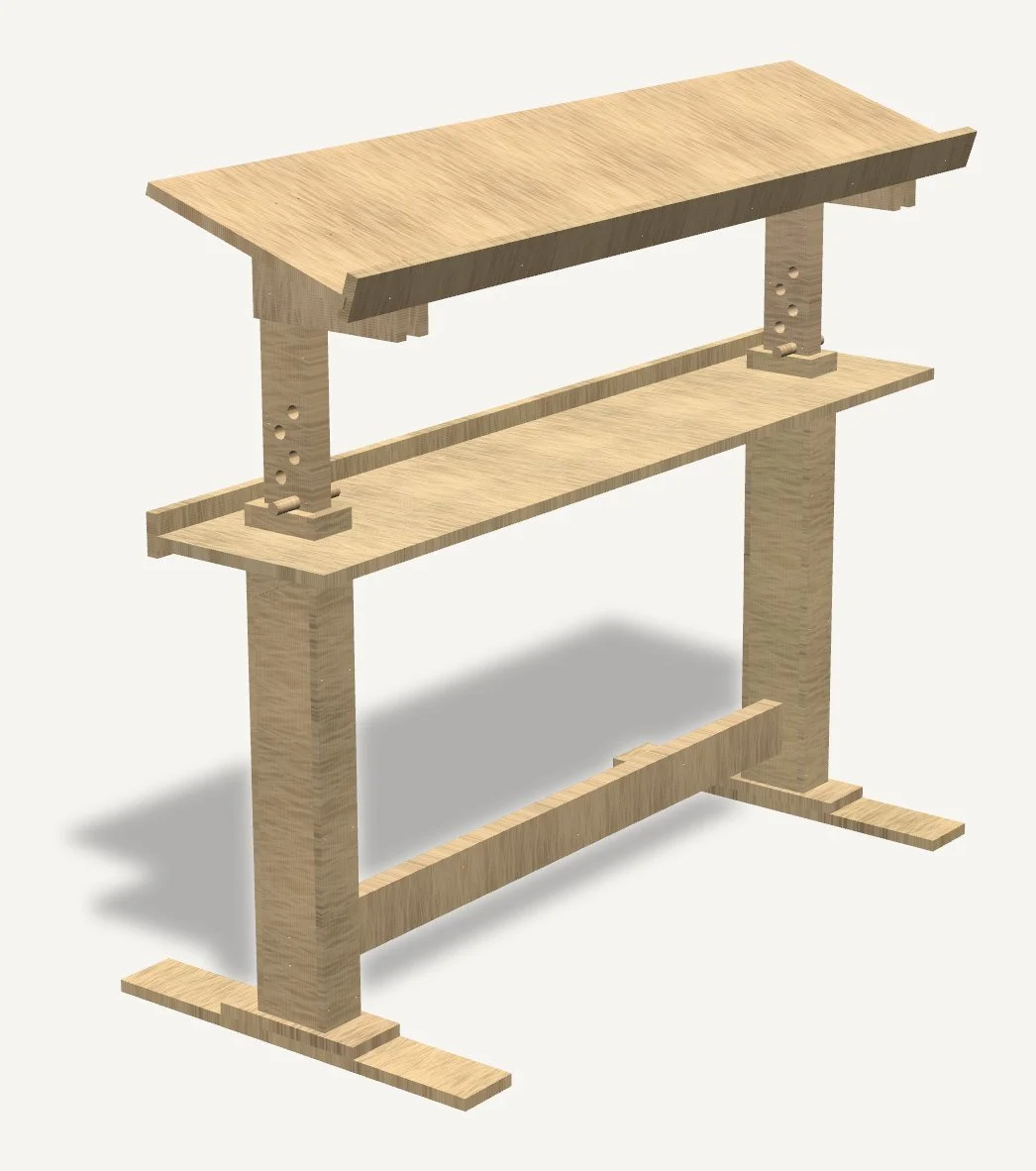Music shelf, 60" oak