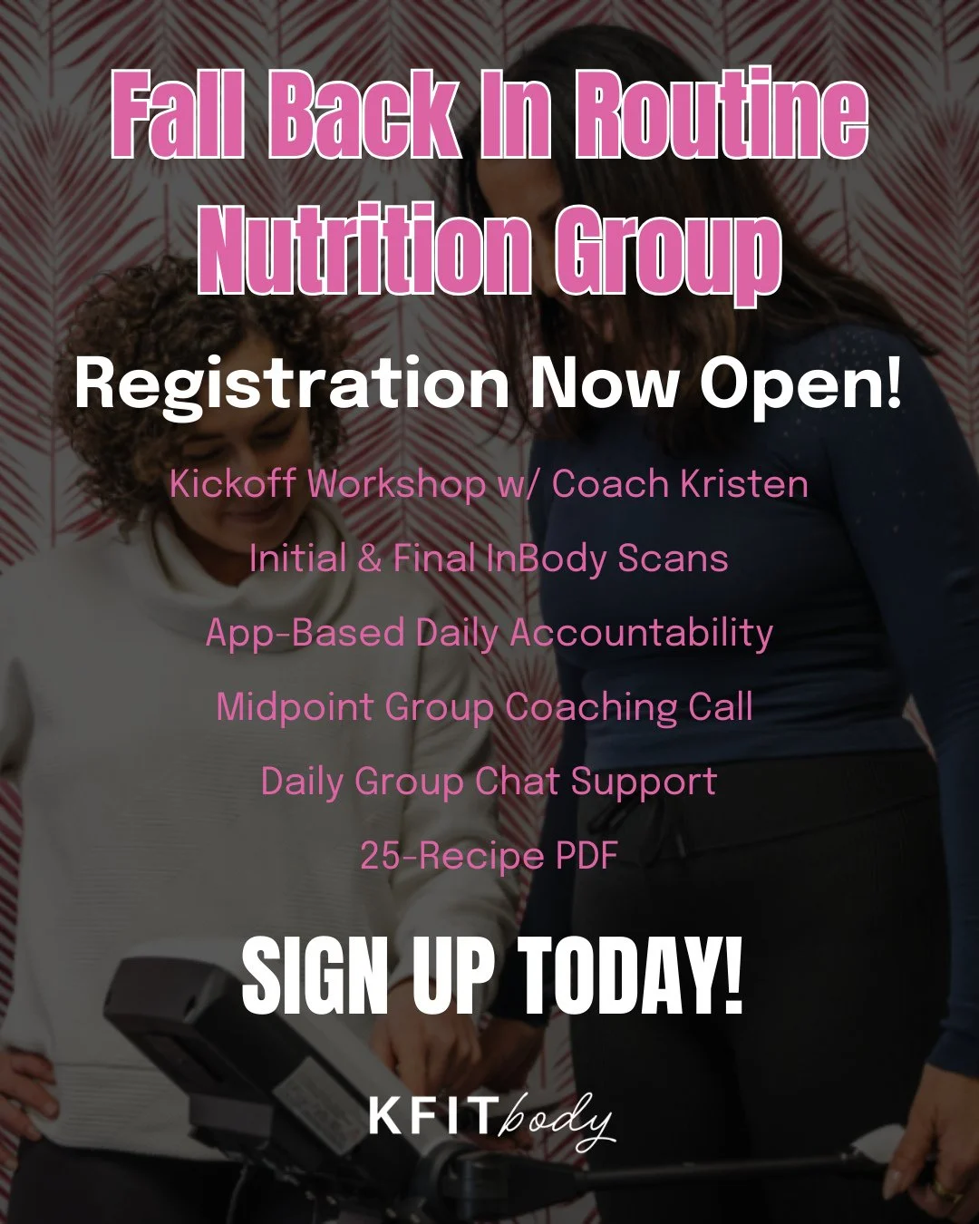 🚨 Registration is OPEN! 🚨⁠
⁠
Our Fall Back In Routine Nutrition Group kicks off Sept 15. 🍁⁠
⁠
✅ 6 weeks of structure (without extremes)⁠
✅ Accountability &amp; coaching that works⁠
✅ Real food, real results⁠
⁠
👉 Comment &ldquo;I&rsquo;m in&rdquo;