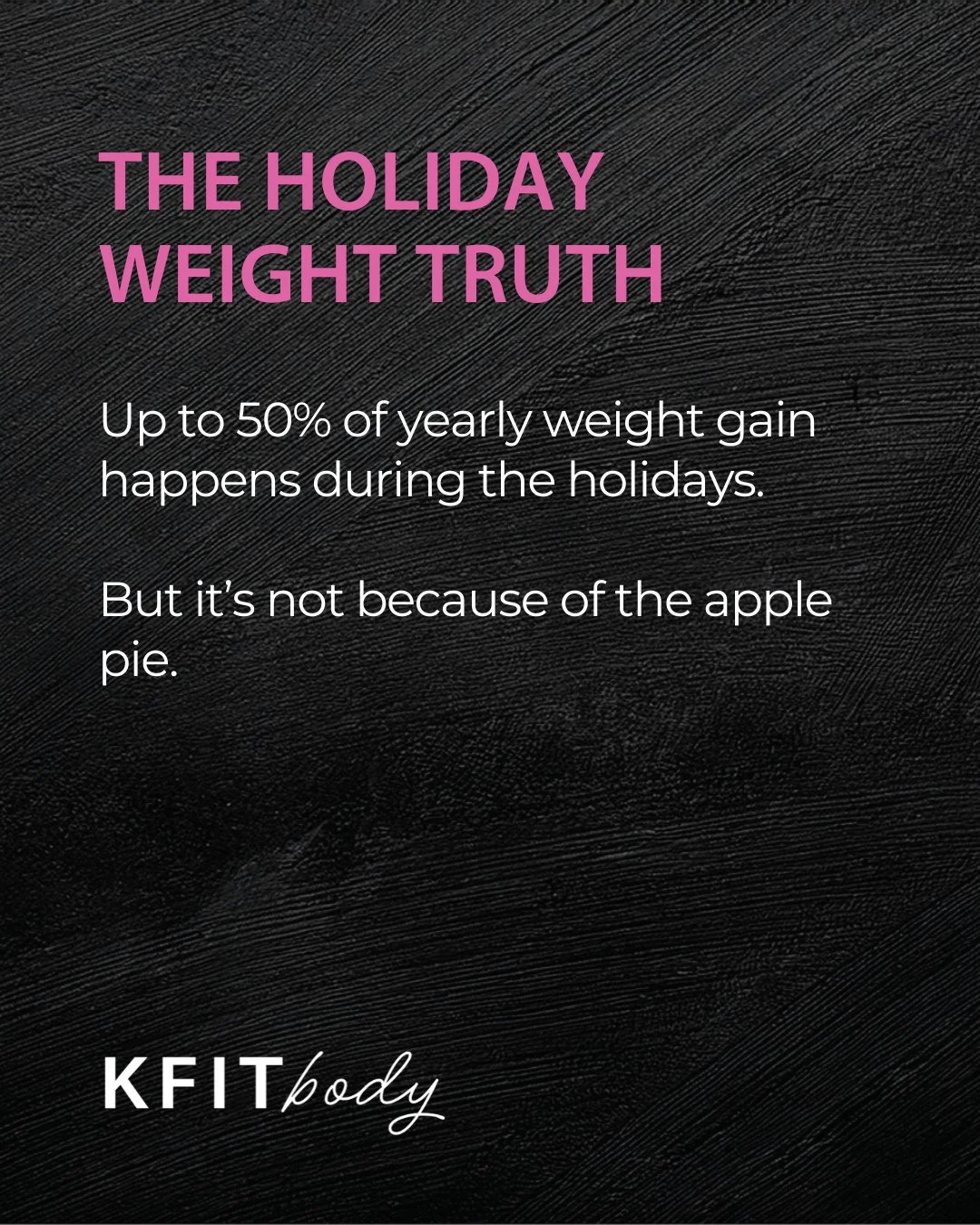 🎉 Holiday season &ne; the problem. It&rsquo;s what we do in between.⁠
⁠
This year, enjoy the fun, and give your energy to the meals that really move the needle. 💪⁠
⁠
⁠