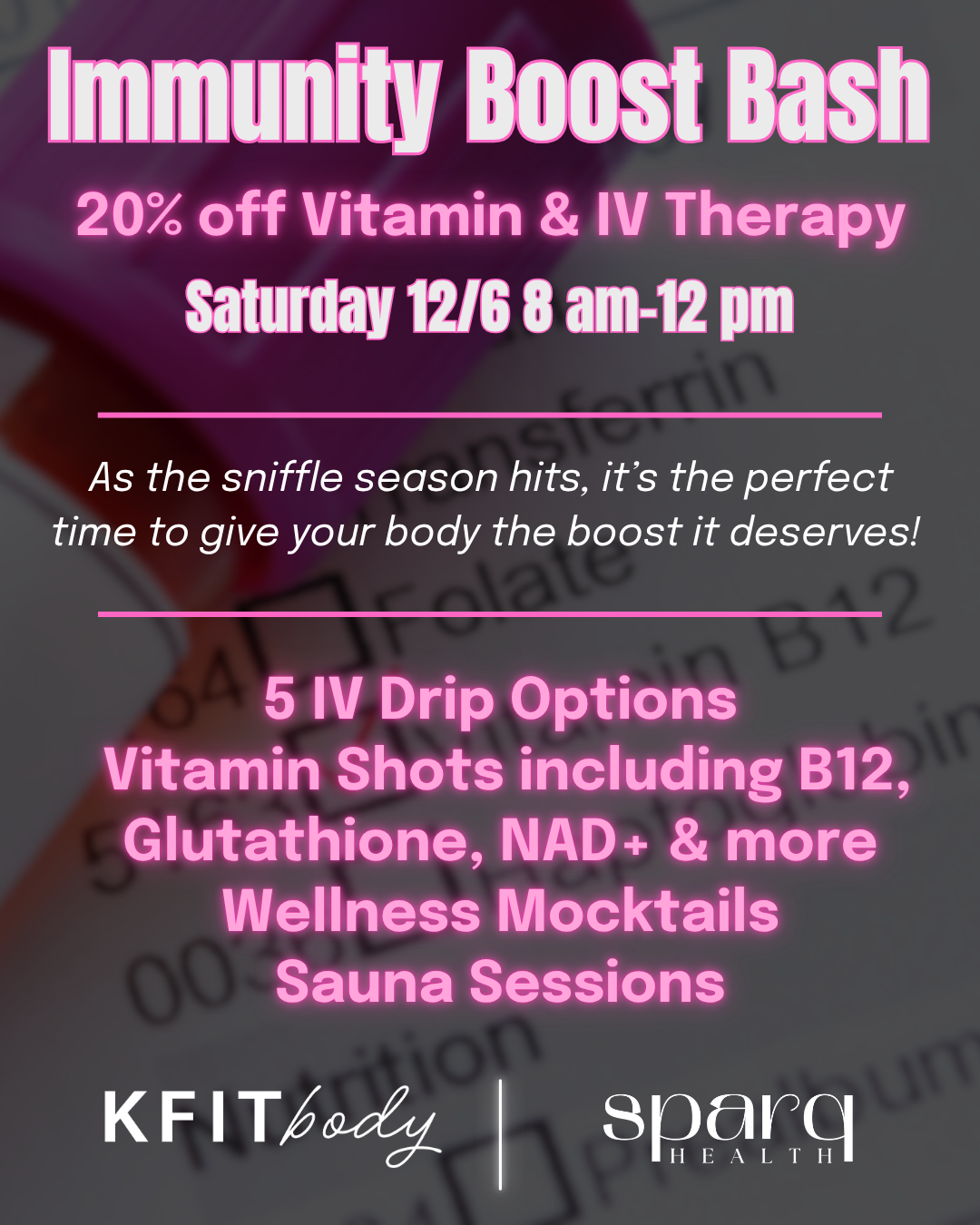 Immunity Boost BAsh: IV Therapy Launch Party