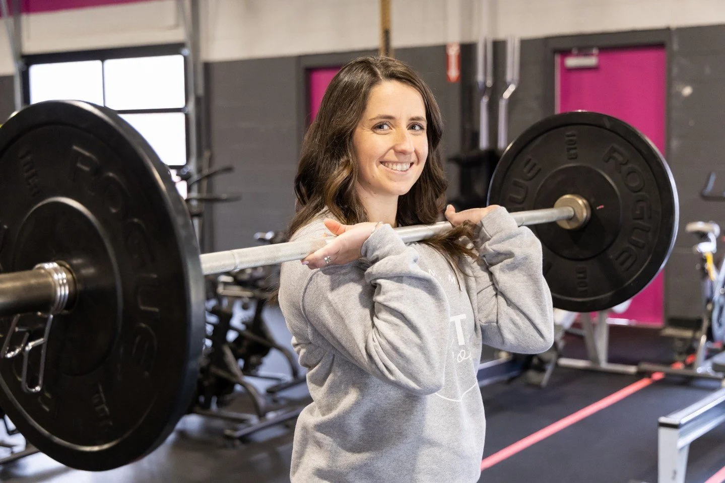 All the winter babies at KFIT!! Help us wish the Happiest of Birthdays to Coach Cindy!⁠
⁠
Mom to two amazing kiddos, the creative mind behind our social pages and community newsletter, and one of the bubbliest coaches in the room. ⁠
⁠
Cindy brings an