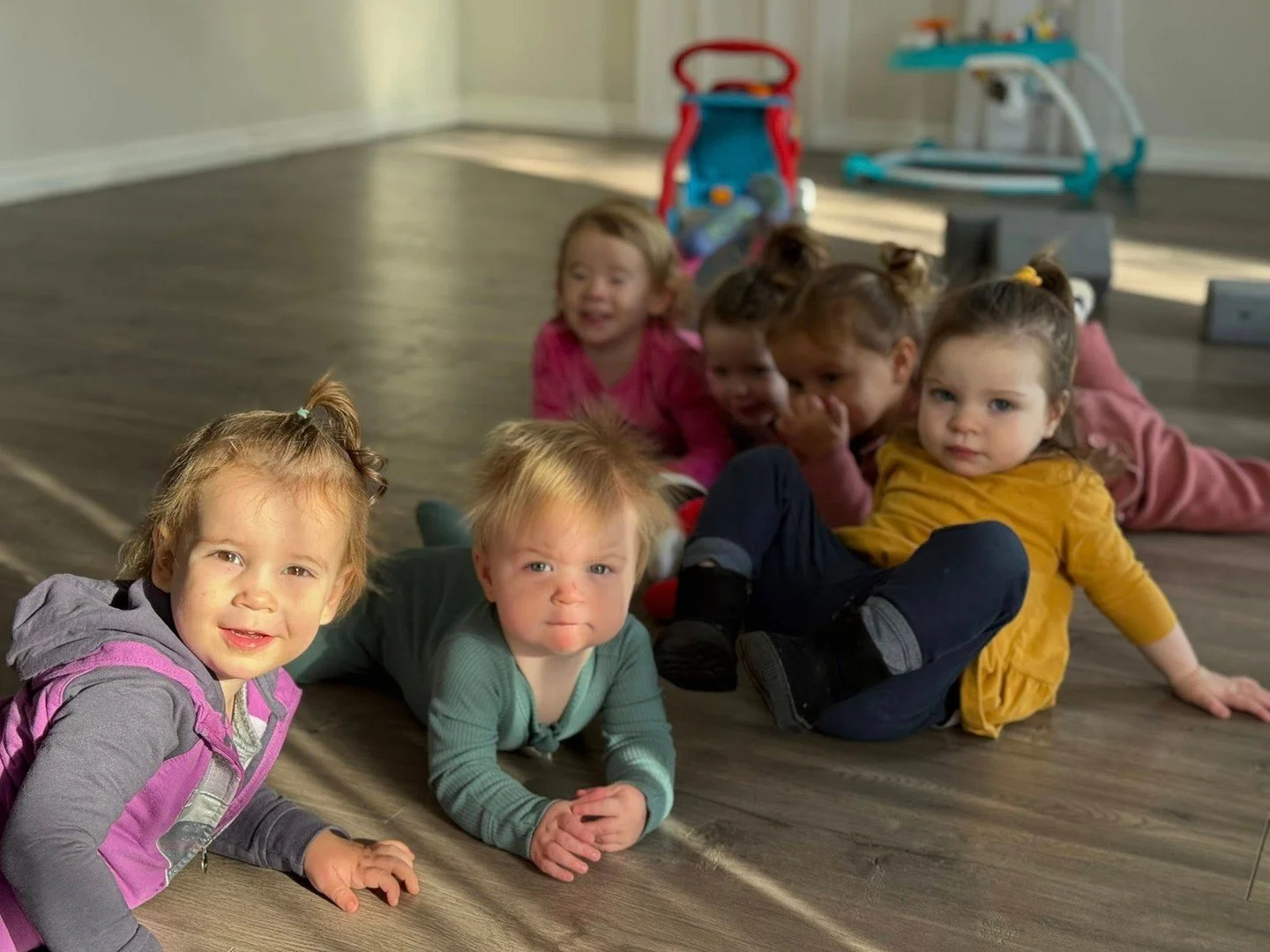 Taking care of yourself is part of taking care of them 💜⁠
⁠
Our complimentary babysitting during select classes lets you focus on your workout while your kids are loved on by our team. Strong moms, happy kids - it&rsquo;s a win-win.