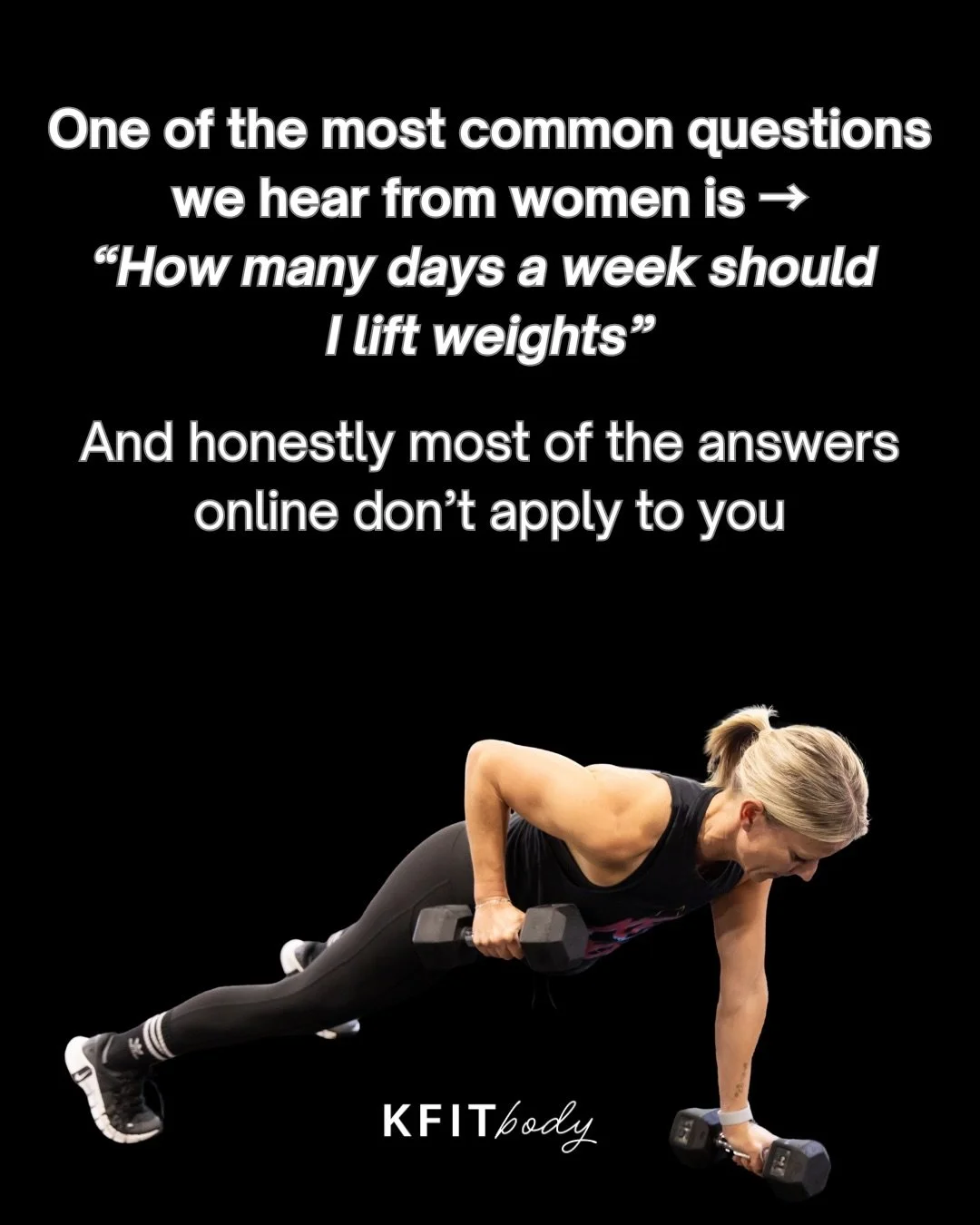 The question isn&rsquo;t how many days should you lift?

It&rsquo;s: what can your body adapt to right now? 

Because if your schedule is packed, your stress is high, and you&rsquo;re living off a cheese stick and a prayer, it&rsquo;s not the workout