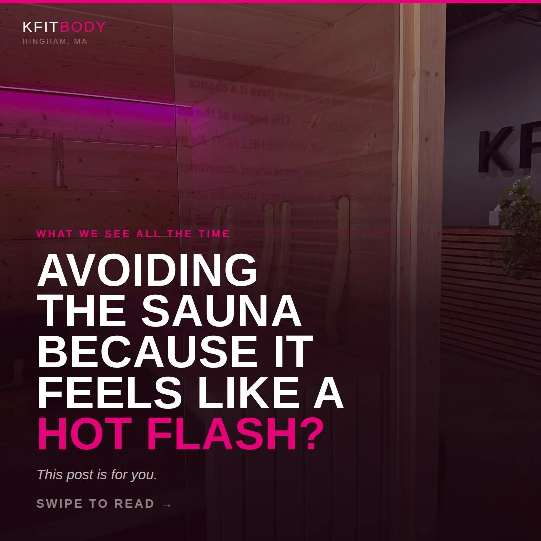 If you&rsquo;ve ever thought, &ldquo;I already run hot&hellip;the sauna would be too much for me,&rdquo; that&rsquo;s a really common assumption, but it&rsquo;s not actually how your body works.⁠
⁠
Hot flashes are internal and reactive. They come on 