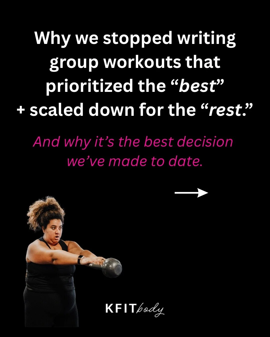 A lot of people will say &ldquo;I&rsquo;m not competitive&rdquo; or &ldquo;I just listen to my body.&rdquo;

And on a surface level, that feels true. Most women aren&rsquo;t walking into a class trying to win anything.

But group training has a way o