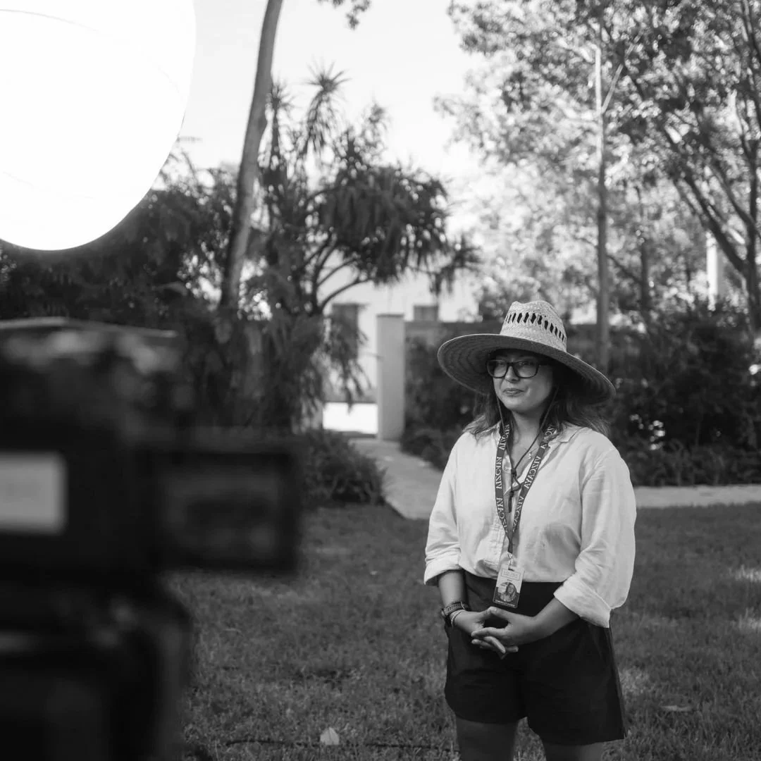 camera recording a corporate training video