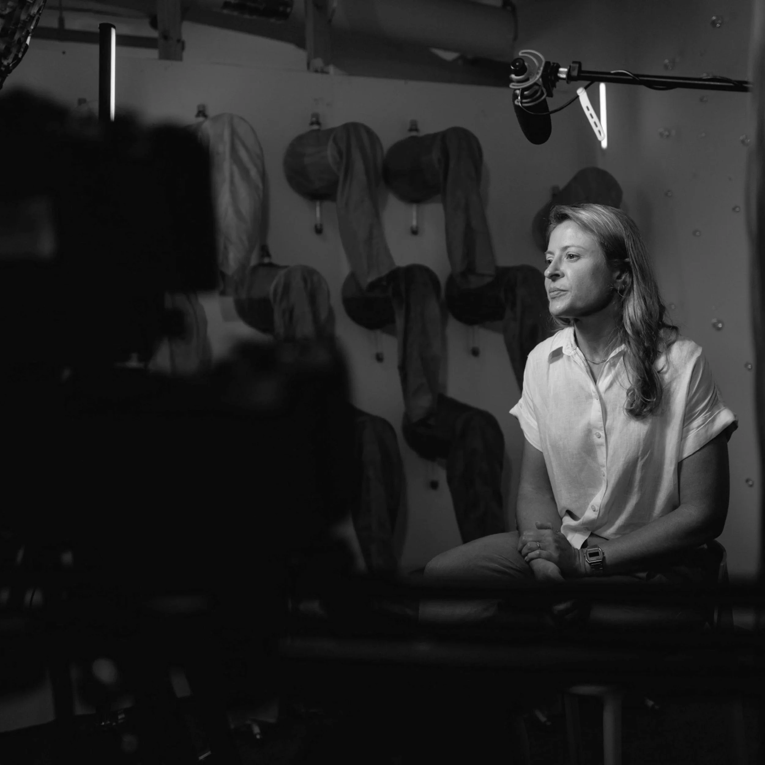 behind the scenes of a corporate interview video production