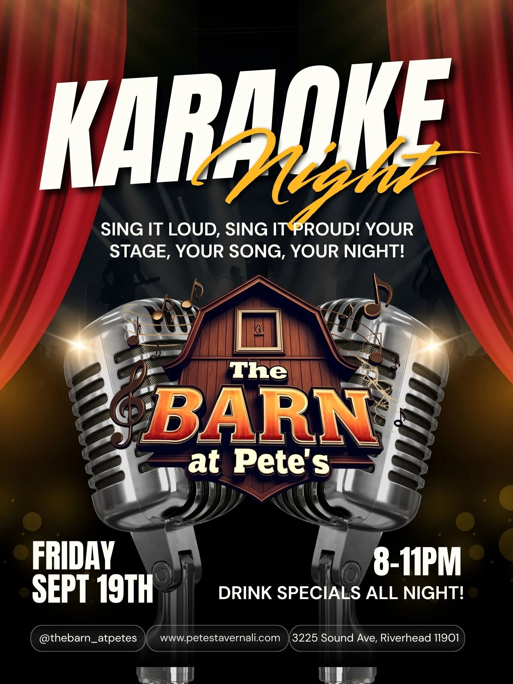 Karaoke Nights at The Barn at Pete's
