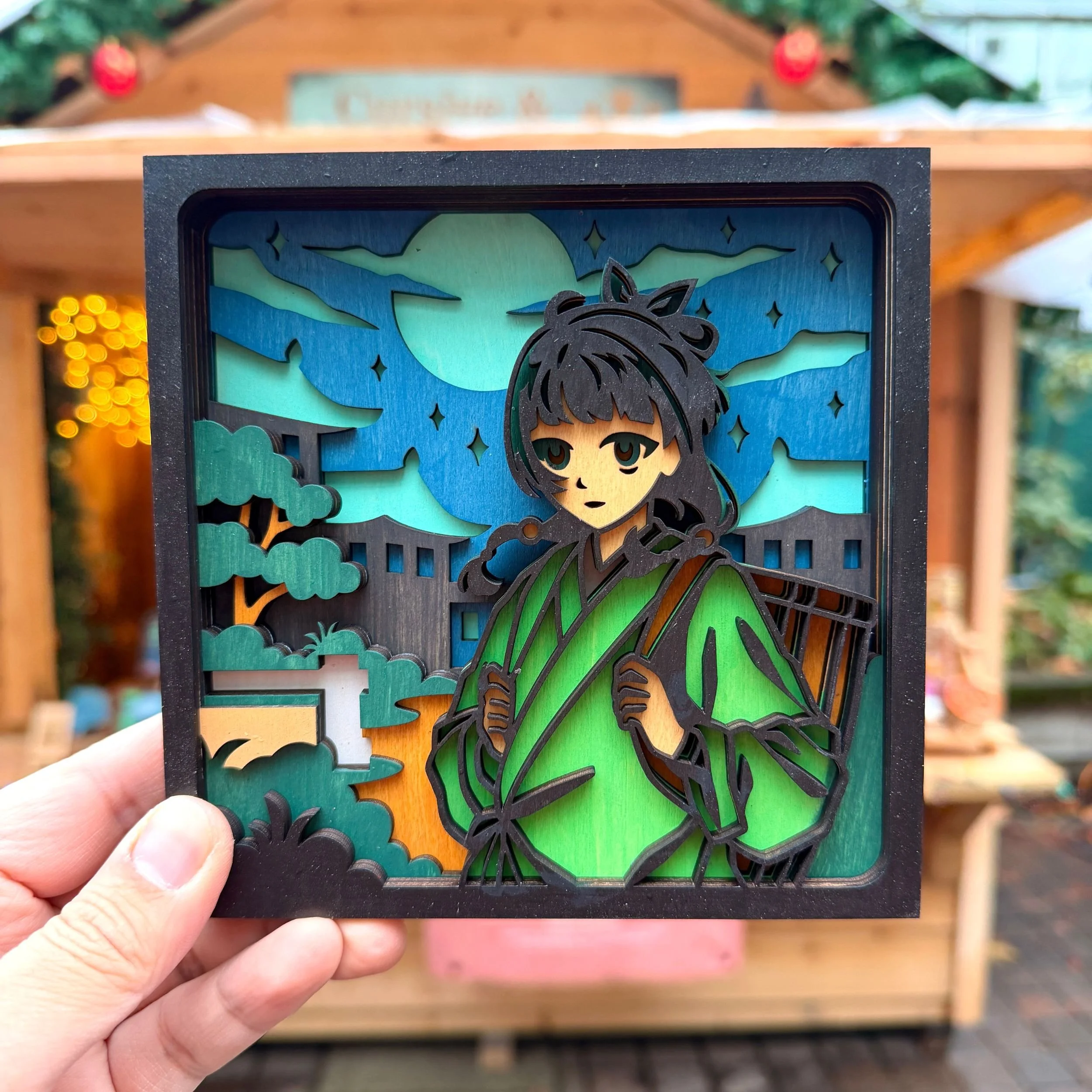 Mao Mao – 3D Layered Wooden Display (Inspired by The Apothecary Diaries)