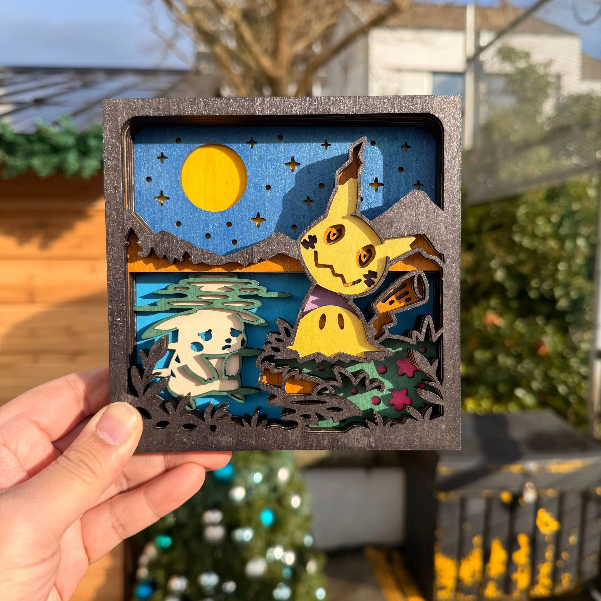 Lonely Lake – 3D Layered Wooden Display