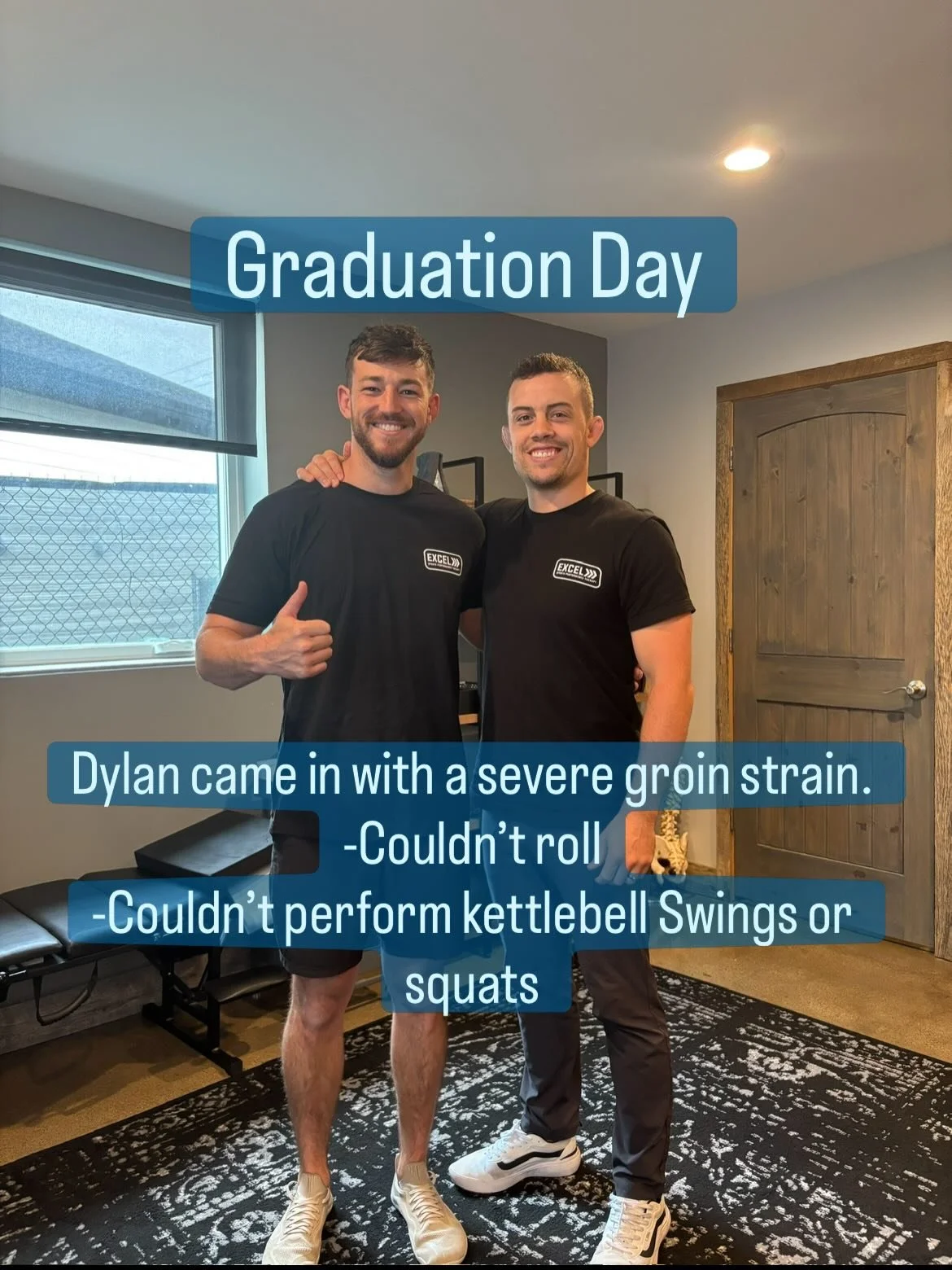 Shoutout to Dylan on graduating from the Return to Mats Program.

Patients like Dylan make my job easy. He showed up, trusted the process, stayed consistent, and put in the work.

When Dylan first came in, an acute Jiu-Jitsu injury had taken both rol