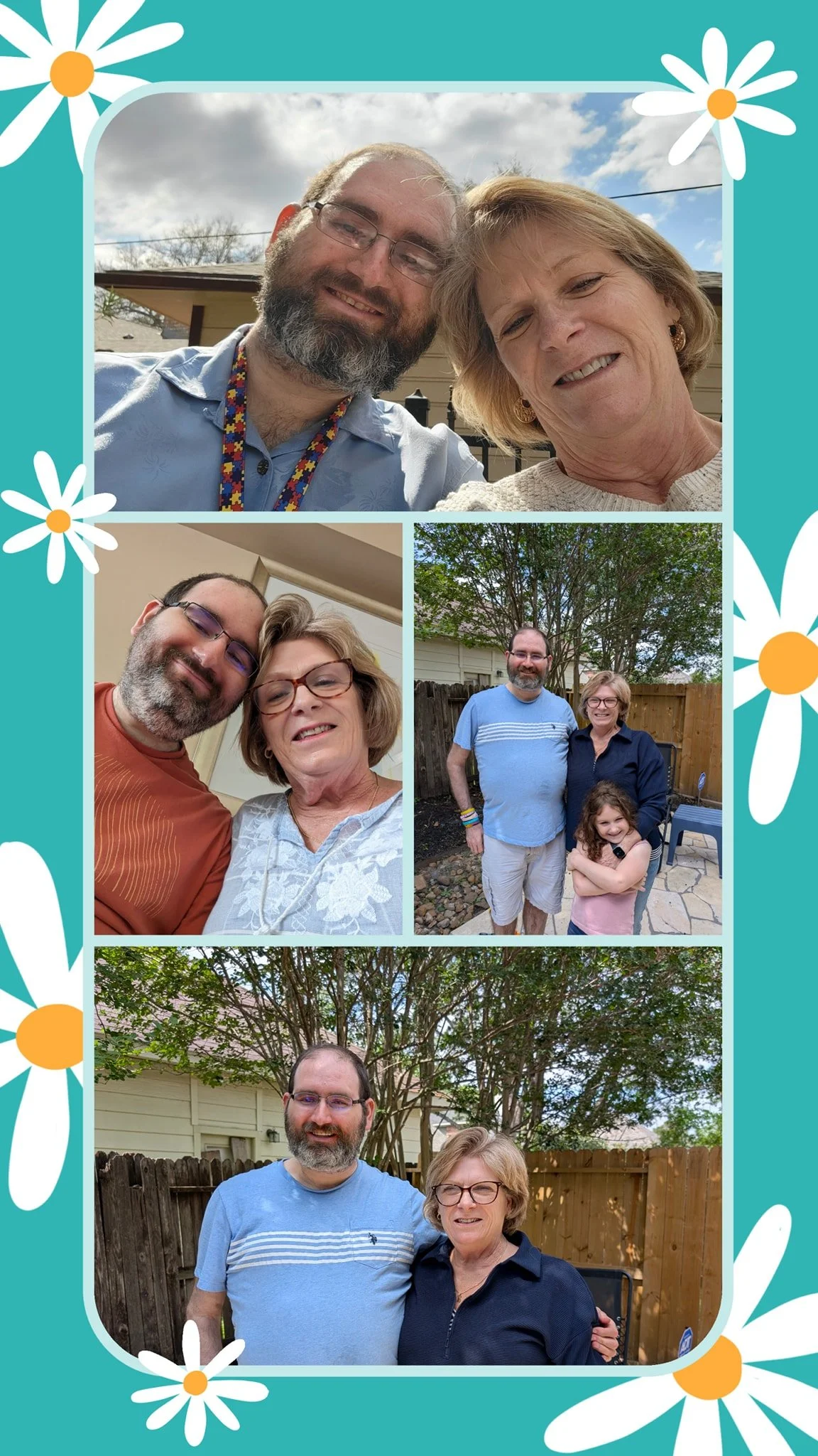 Happy Mother&rsquo;s Day, Mom!
I love you very much, and thank you for being there for me during the wonderful times and the tough times&mdash;the 2:00 and 3:00 a.m. phone calls or text messages, when my arm was broken, when I needed food while stayi