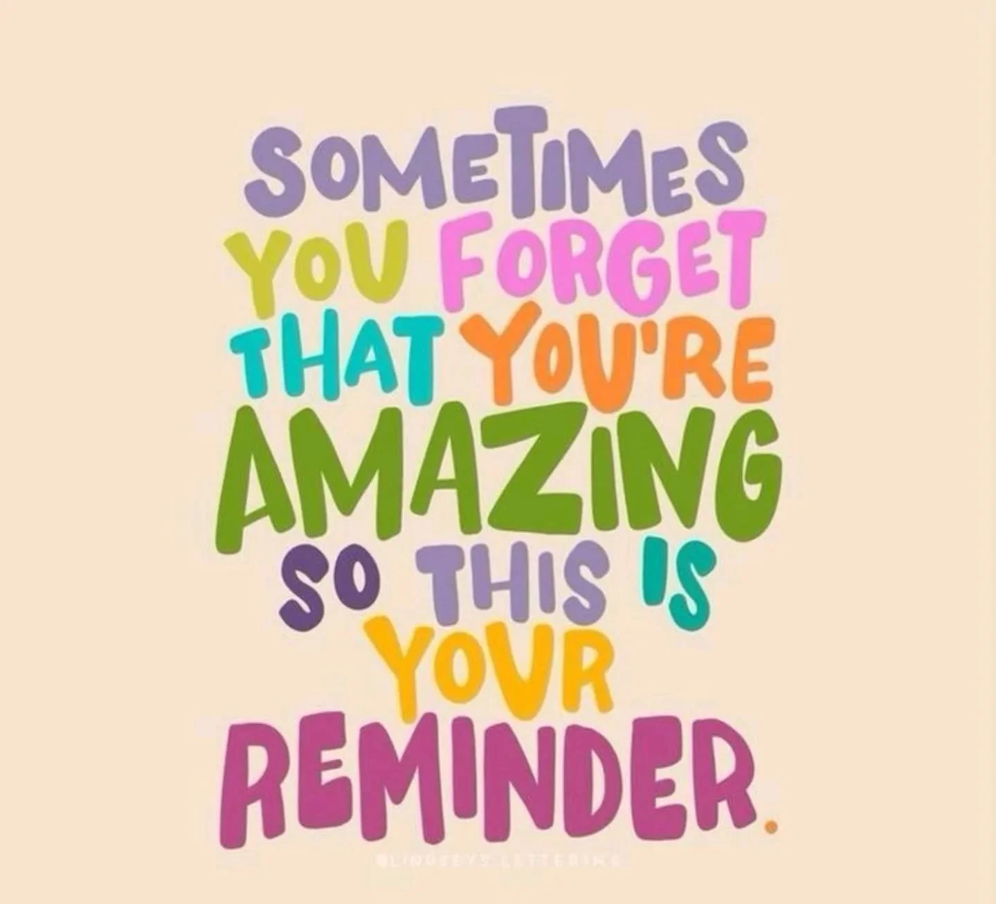 Sometimes you forget that you're amazing, so this is your reminder. 
#yourawesome #kindnessmatters #kindness #adamfarris #quotesofinstagram  #inspiration #inspirational  #inspirationalquotes 

Please feel free to share