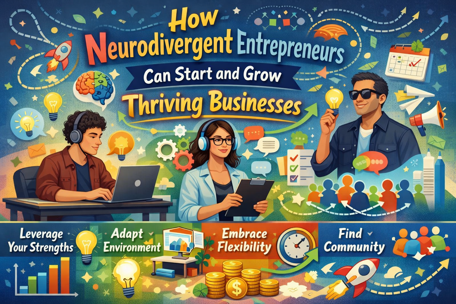 How Neurodivergent Entrepreneurs Can Start and Grow Thriving Businesses