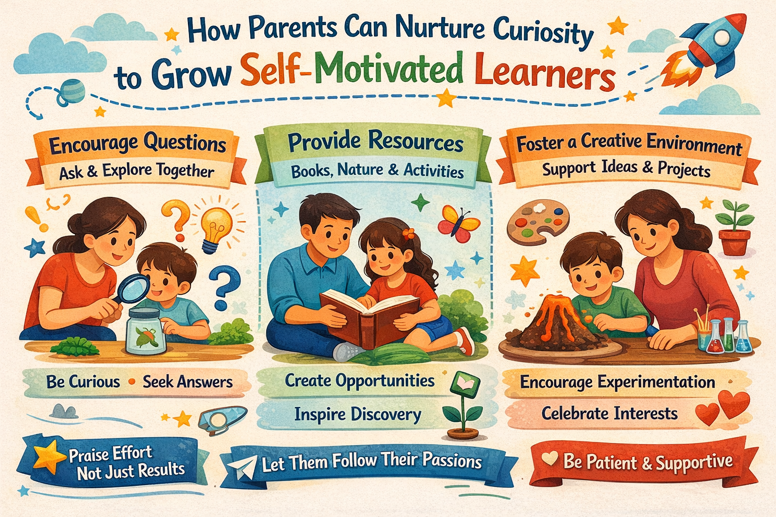 How Parents Can Nurture Curiosity to Grow Self-Motivated Learners