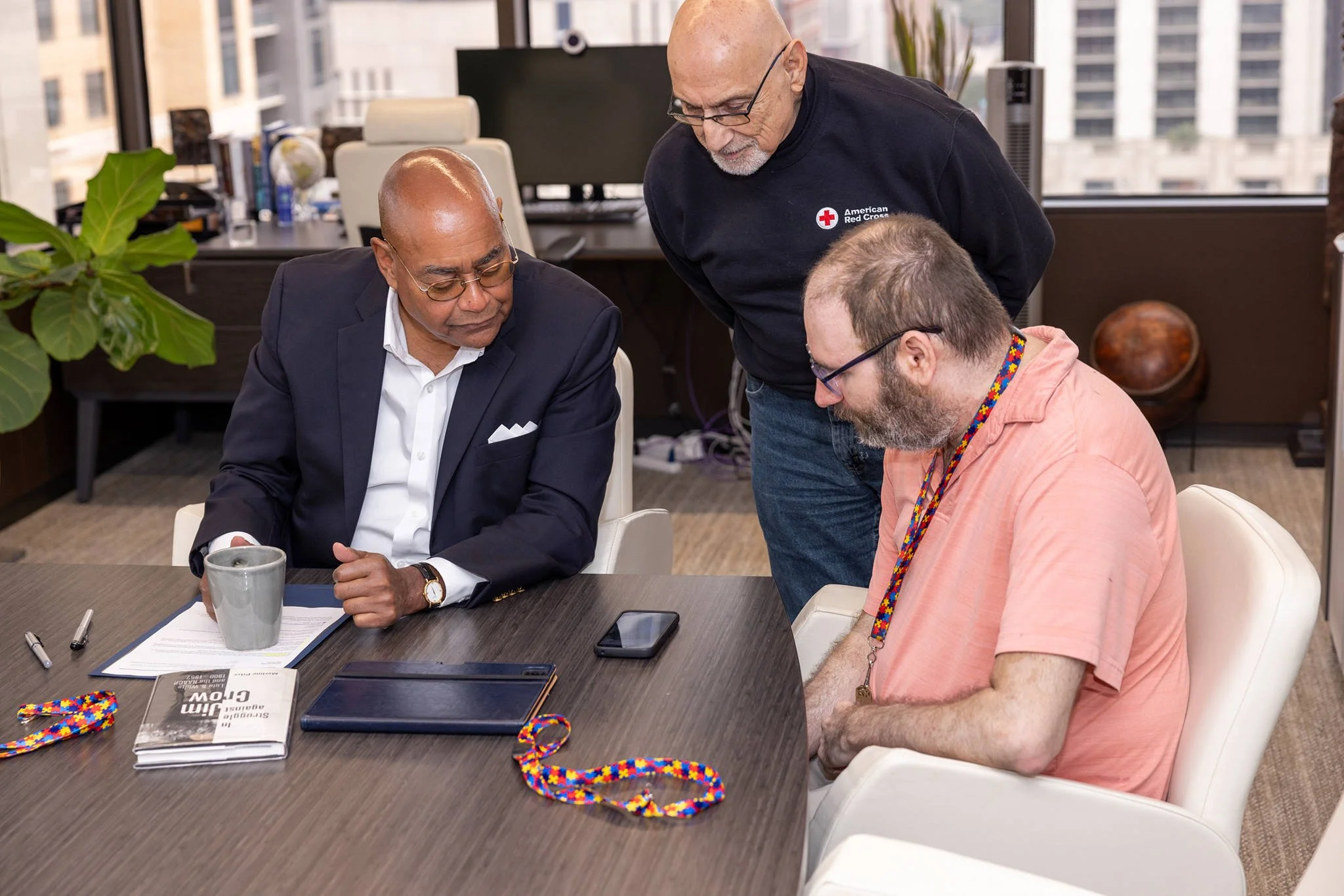 My meeting with Commissioner Rodney Ellis  went amazingly well! He is truly a kind-hearted, warm, and genuine person. We spent about 20&ndash;25 minutes talking, and he was very open and engaged throughout our conversation. We discussed murals and th