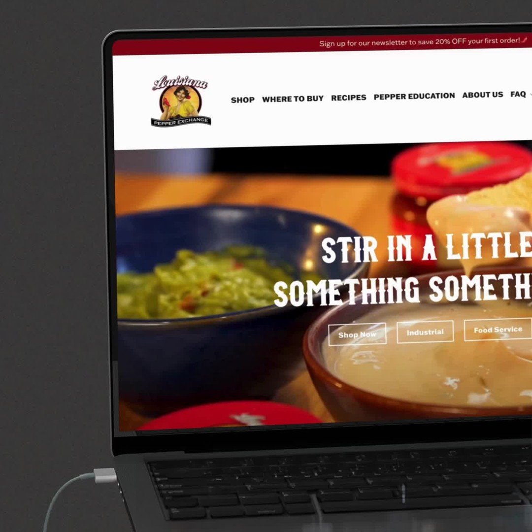 Louisiana Pepper Exchange needed a brand new ecommerce site to grow their business. The challenge for us was that the business is not only a CPG brand, but also an industrial manufacturer.⁠
⁠
In fact, Louisiana Pepper Exchange makes 85% of the pepper